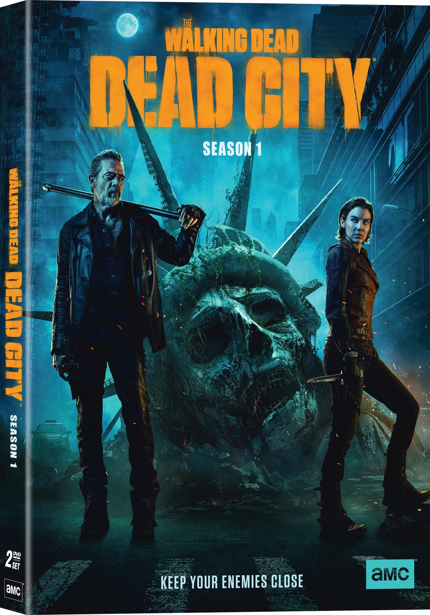 DVD cover for "The Walking Dead: Dead City" Season 1, with characters.