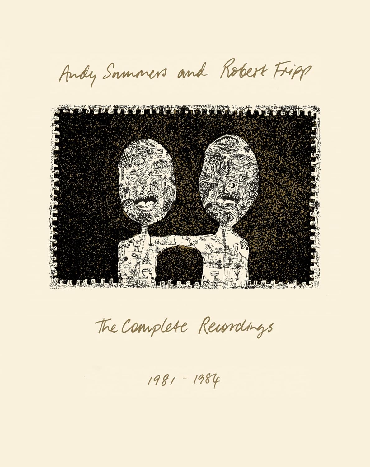 CD case with Summers, Fripp, and Andy on cover, likely with musical notation or artwork.