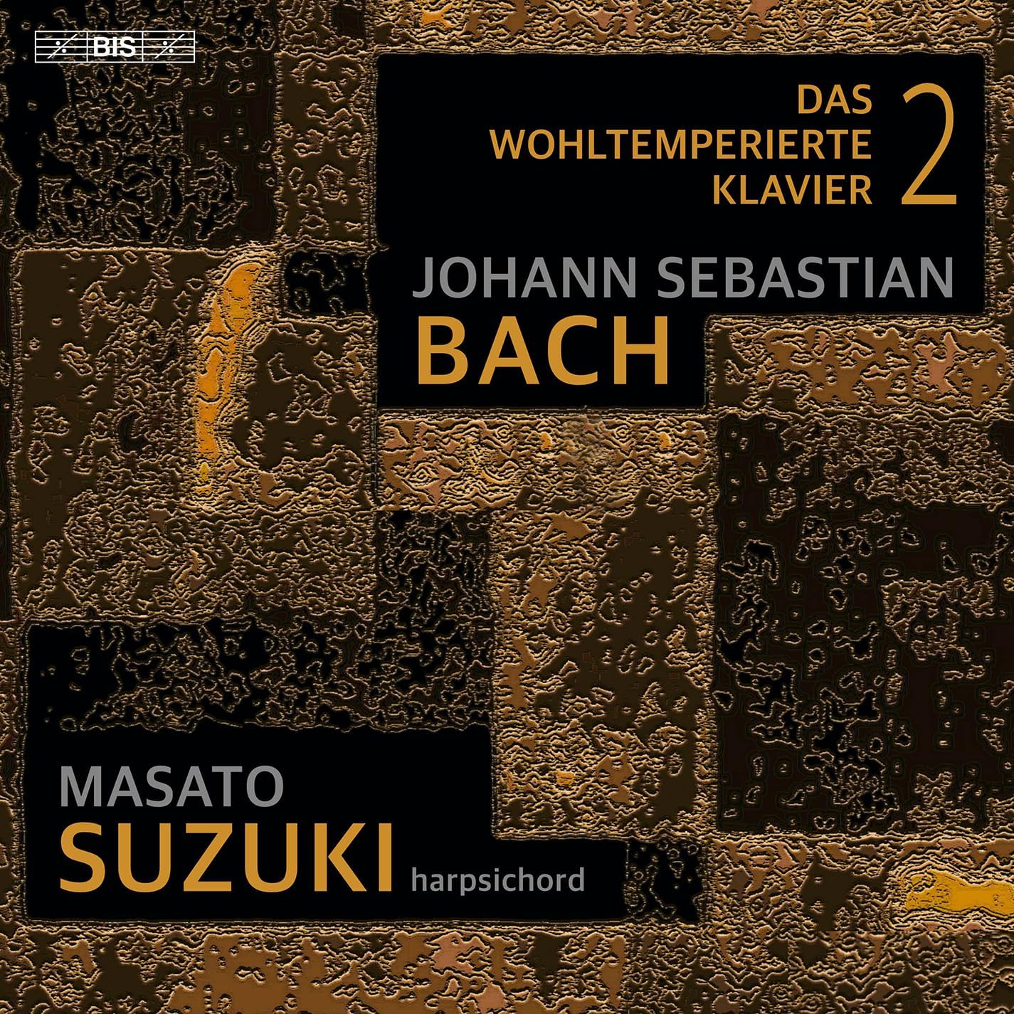 CD cover for Masato Suzuki performing Bach’s Well-Tempered Clavier 2.