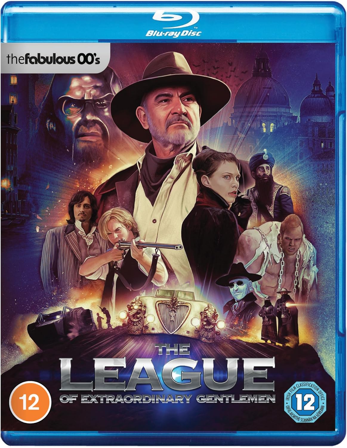 Blu-ray cover for "The League of Extraordinary Gentlemen" featuring a group portrait.