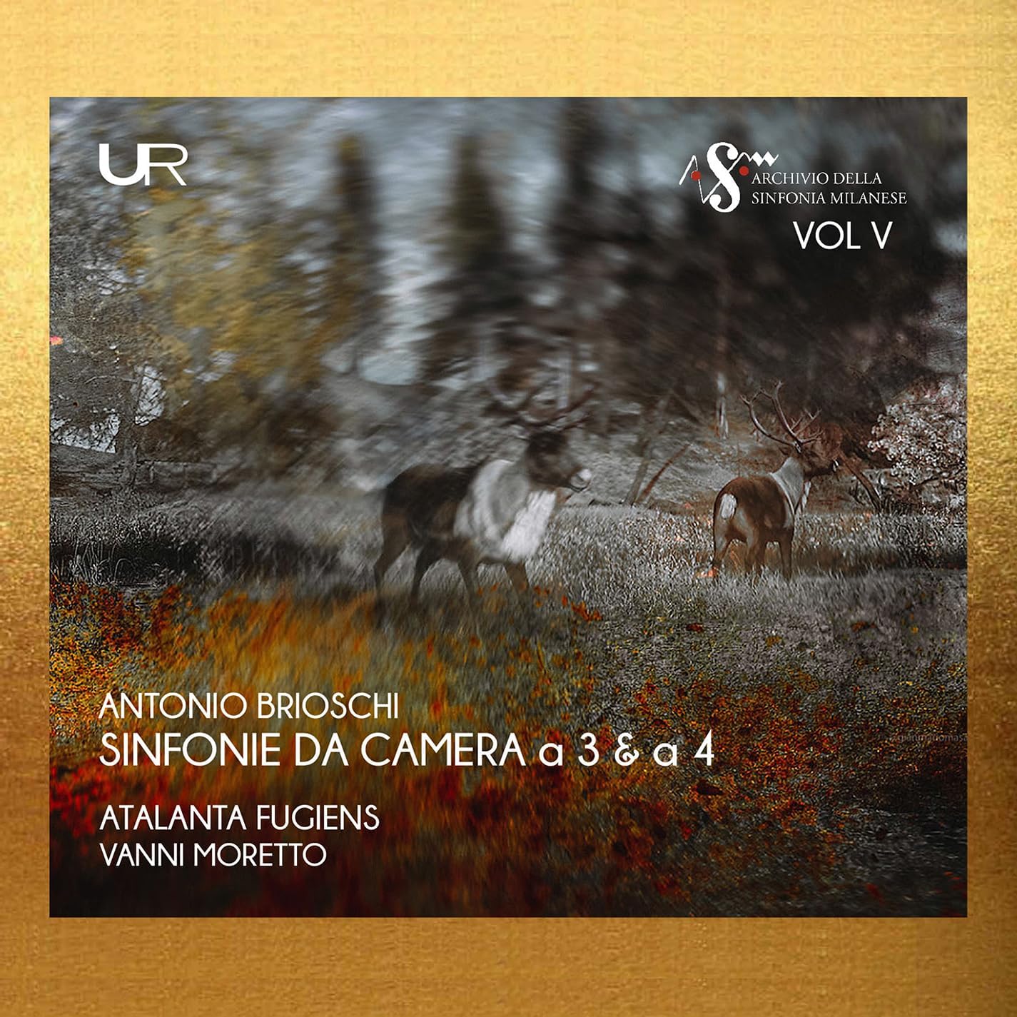 CD cover with a blurred forest scene and deer silhouettes.