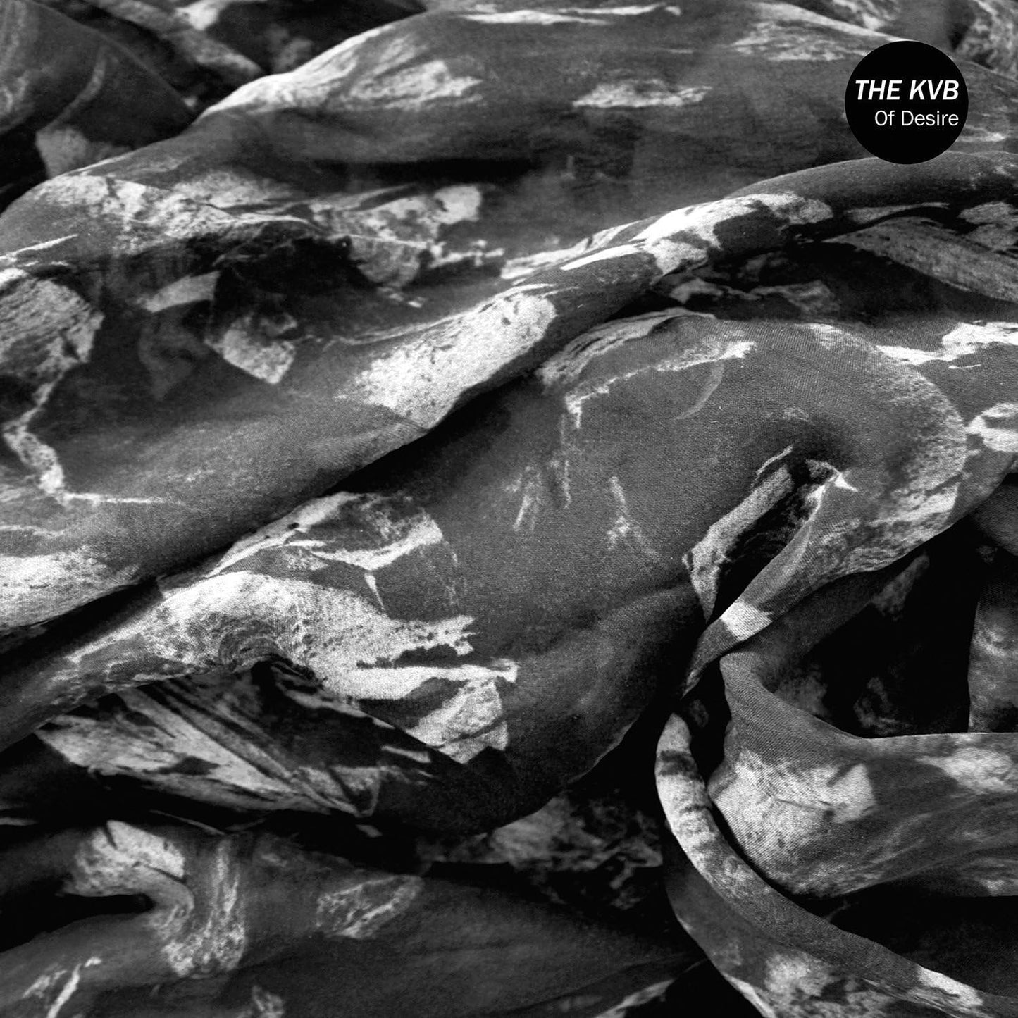 Black and white abstract album cover for The KVB’s “Of Desire” CD.