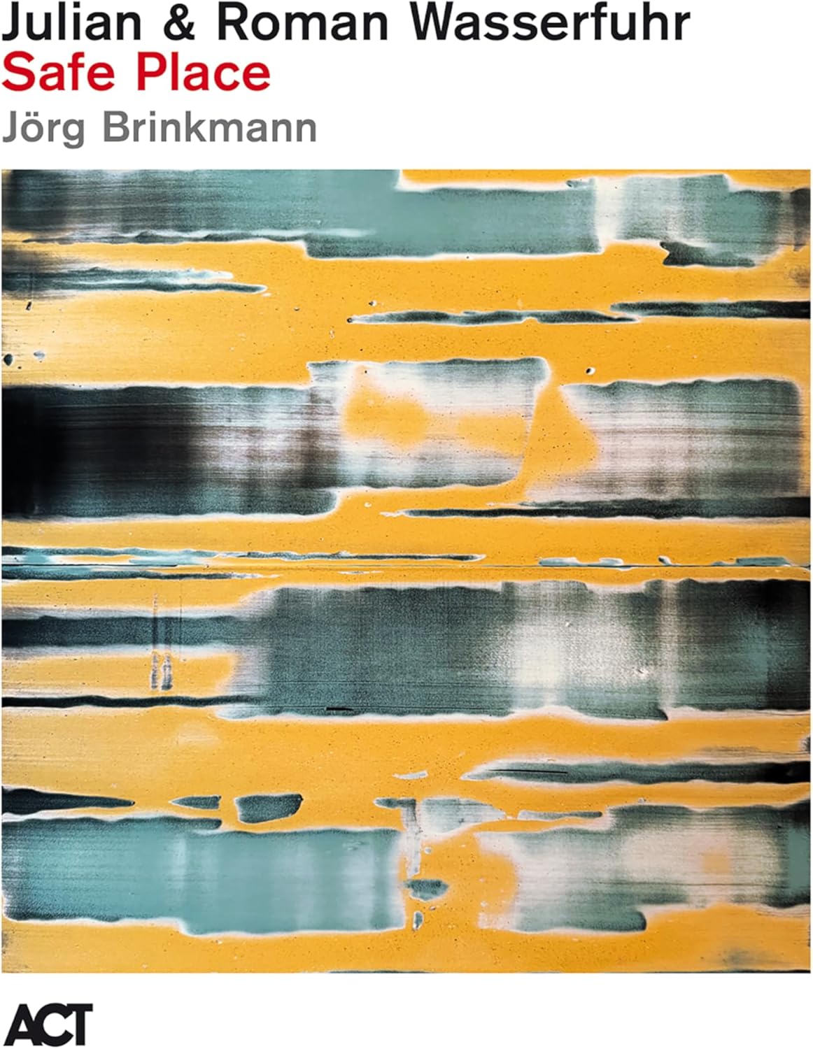 CD cover for “Safe Place” by Julian & Roman Wasserfuhr, abstract art.
