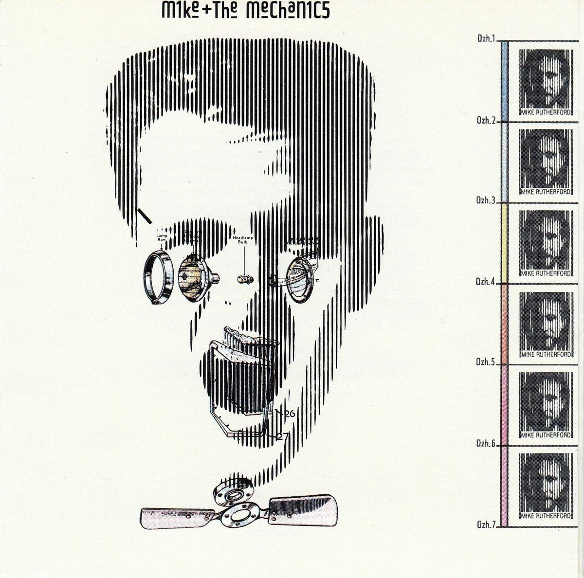 CD cover for Mike & The Mechanics featuring a mechanical head illustration.