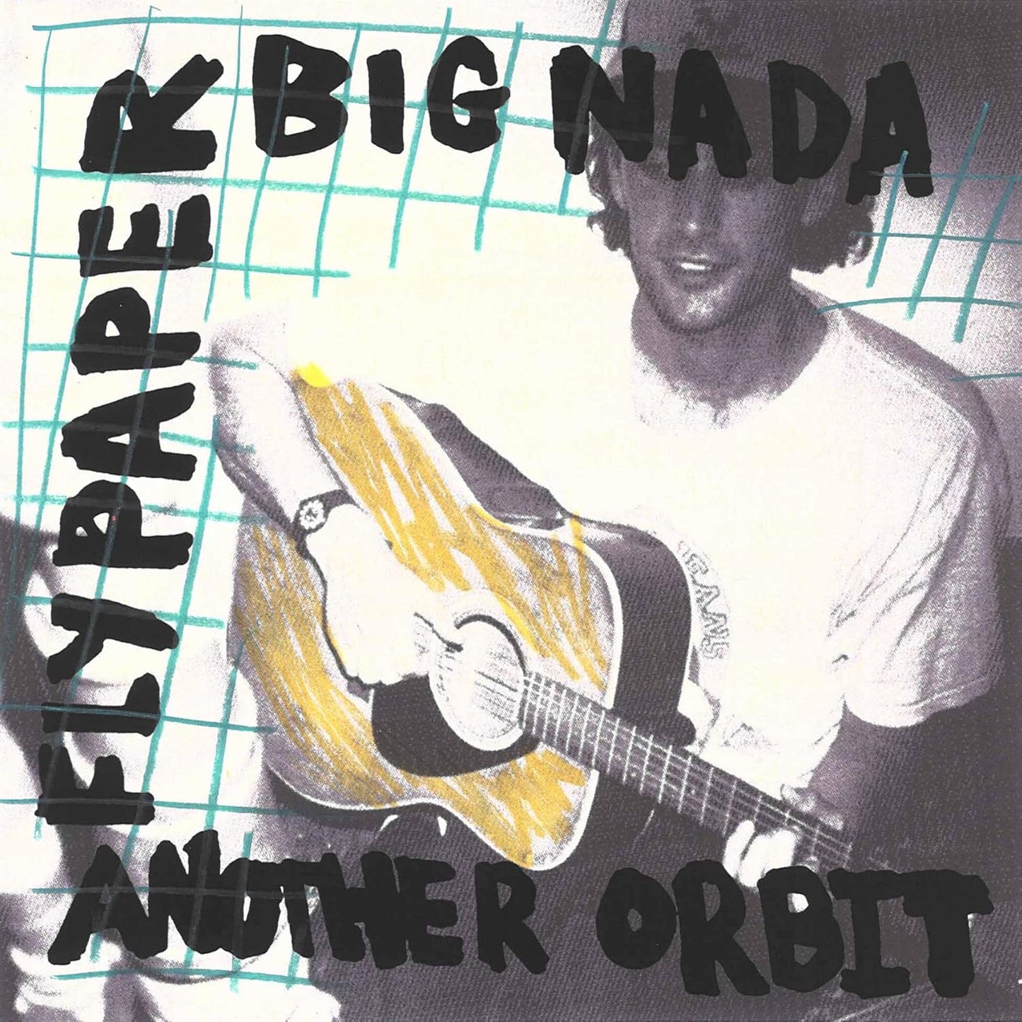 Album cover for Flypaper’s “Big Nada / Another Orbit” featuring a musician with a guitar.
