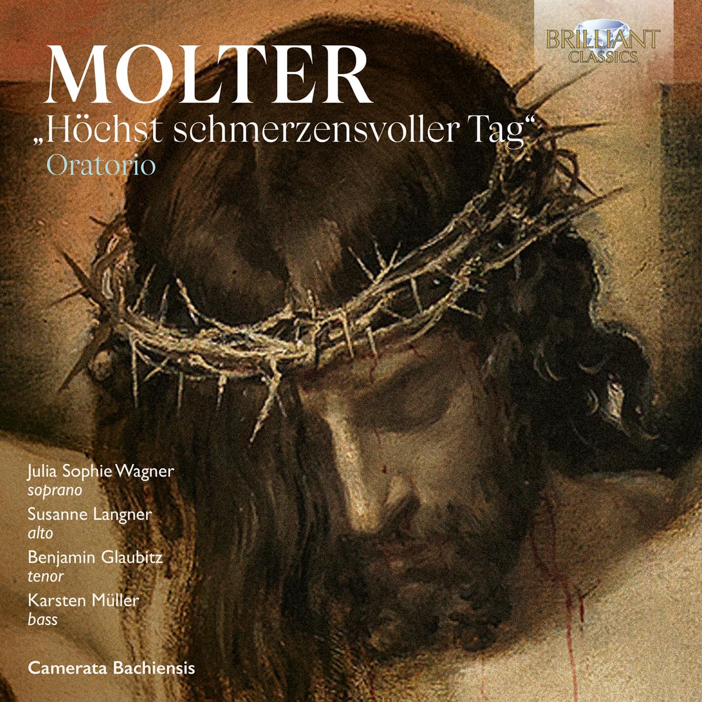 CD cover for Molter’s “Höchst schmerzvoller Tag” oratorio, featuring a crown of thorns.