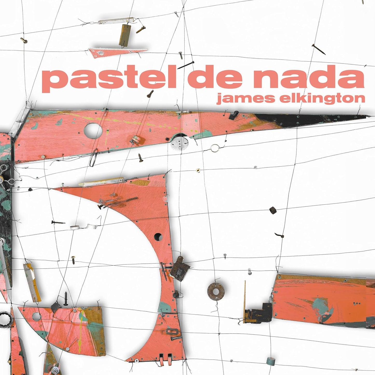 Album cover for James Elkington’s “Pastel De Nada” with abstract, colorful imagery.