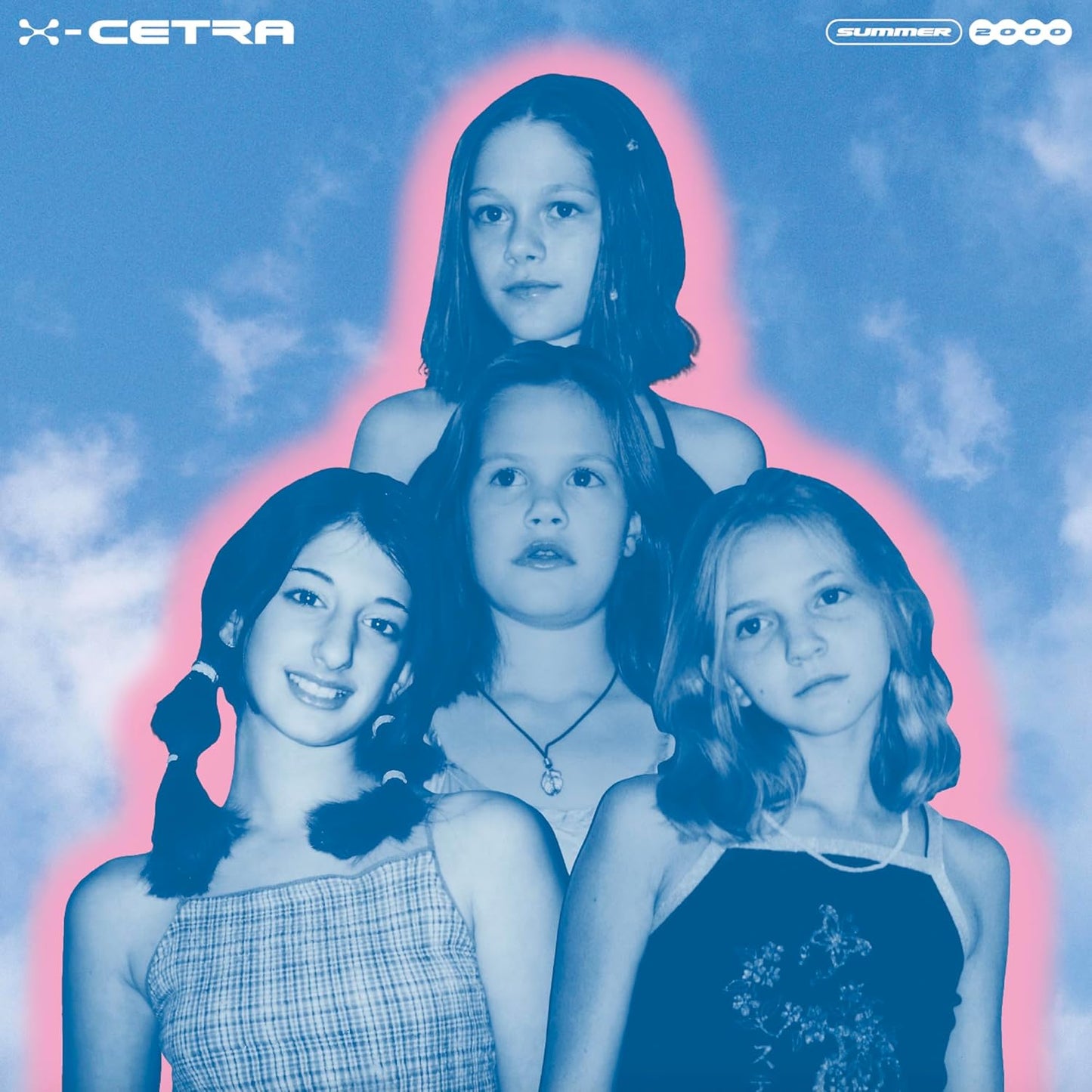 Vinyl album cover featuring four young women against a blue sky.