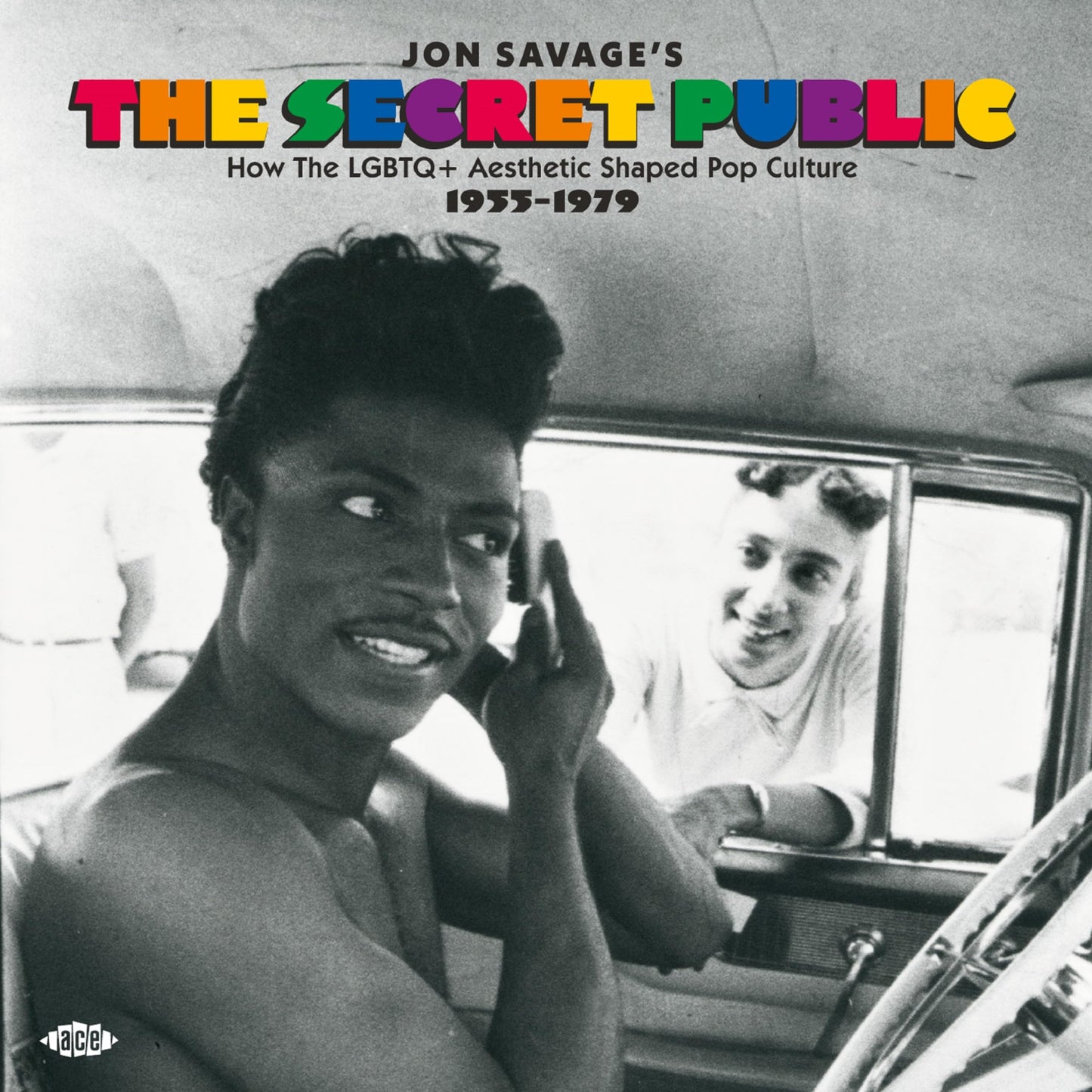 CD cover featuring a black and white photo of two smiling men.