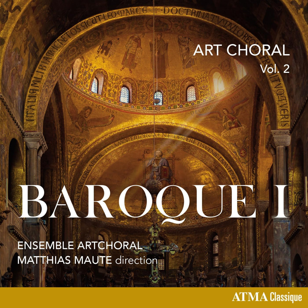 CD cover: Baroque I choral music, featuring a mosaic interior.