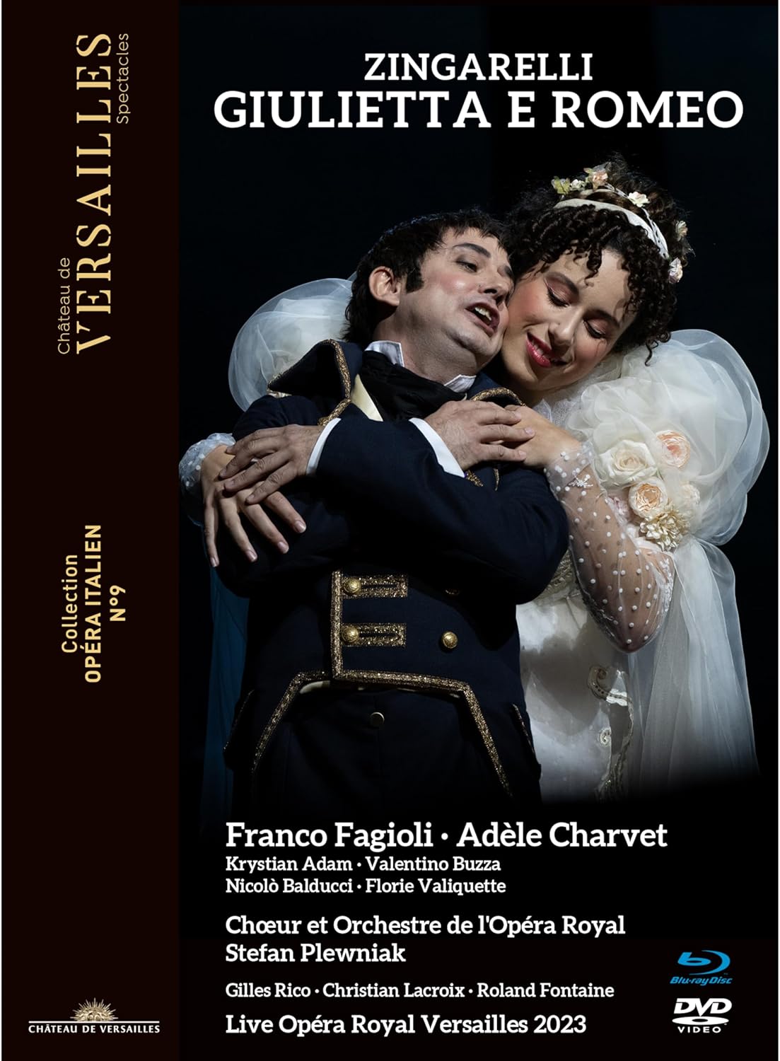 DVD cover for Zingarelli’s “Giulietta e Romeo” opera, featuring performers.