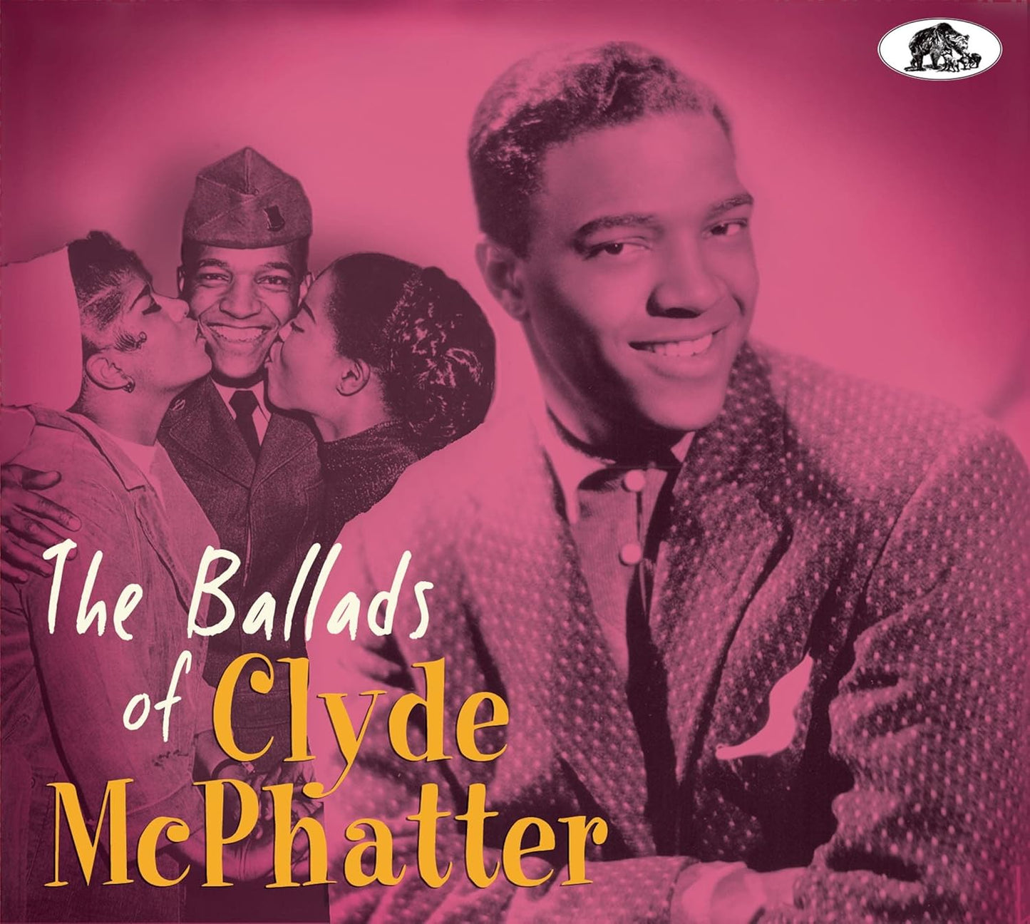 CD cover for Clyde Mcphatter’s “The Ballads of Clyde Mcphatter” featuring portraits.