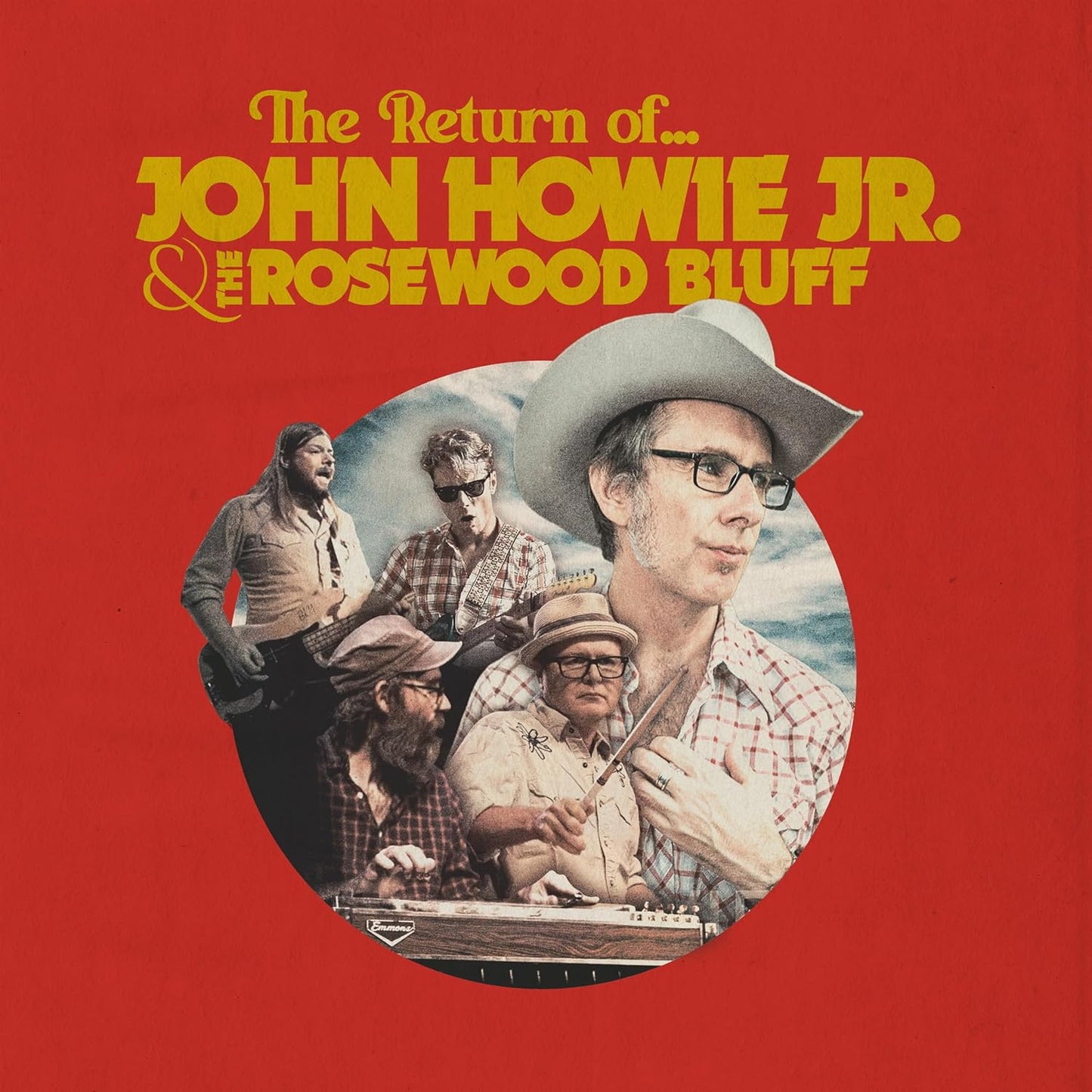 Album cover for John Howie Jr. & The Rosewood Bluff, featuring four musicians.