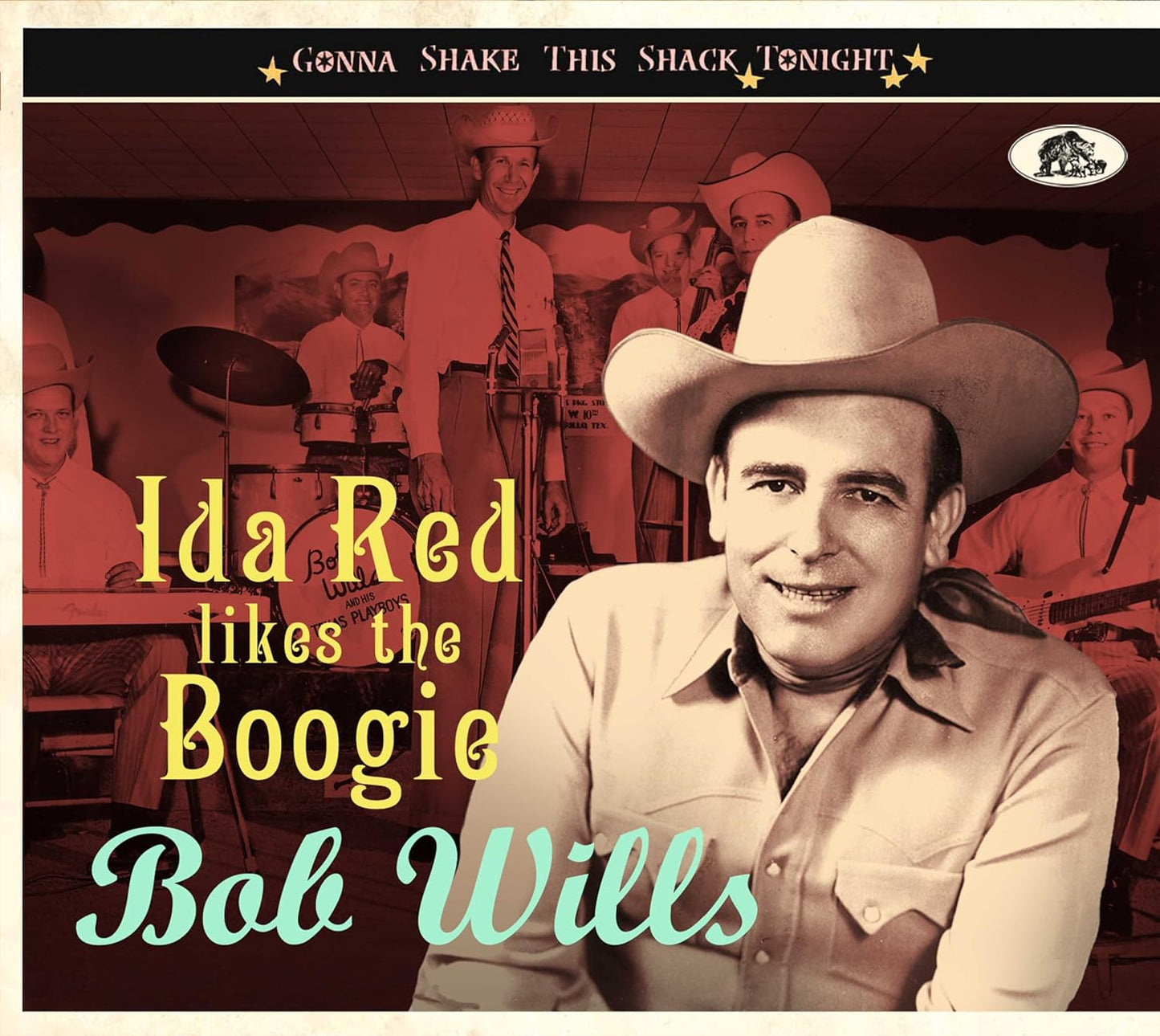 Bob Wills album cover featuring musicians in cowboy hats and suits.