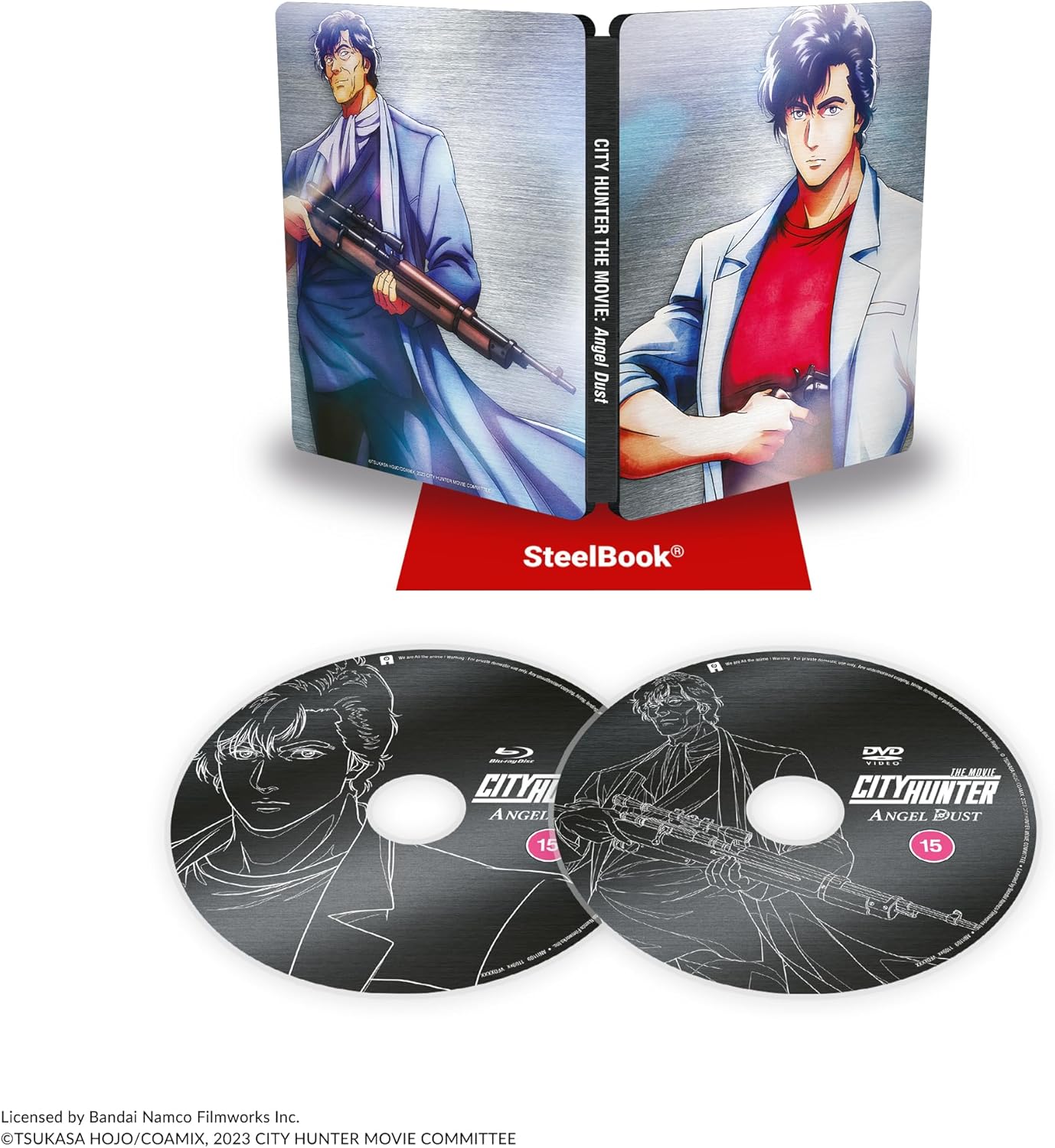 Steelbook Blu-ray case for "City Hunter Angel Dust" featuring anime artwork.