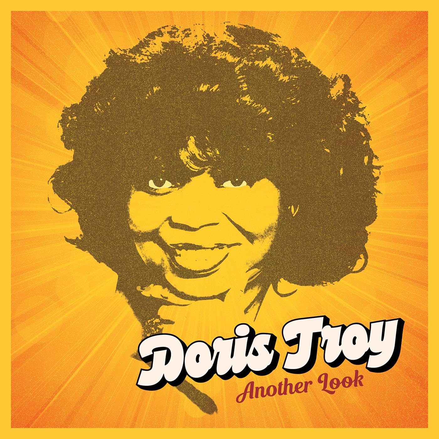 Album cover for Doris Troy's "Another Look" featuring a portrait and starbursts.