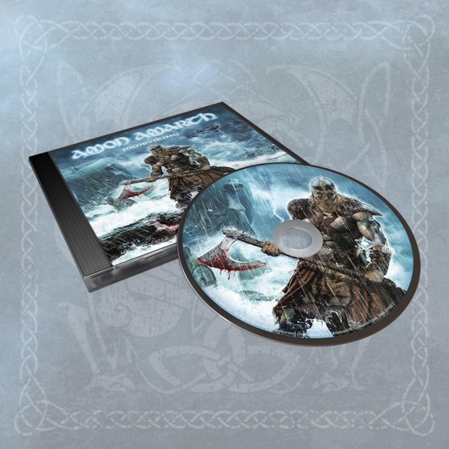 Amon Amarth “Jomsviking” CD case and disc with Viking artwork.