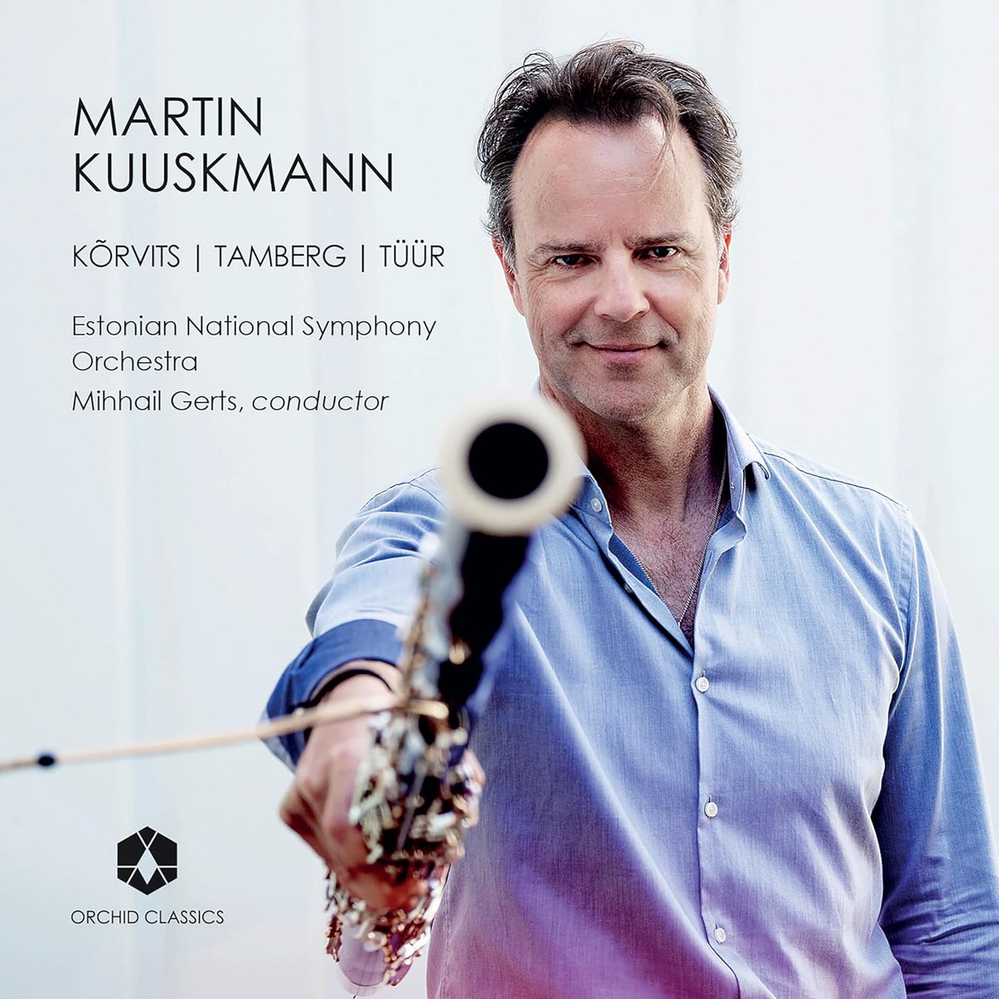 CD cover featuring conductor Mihhail Gerts and composers' names.