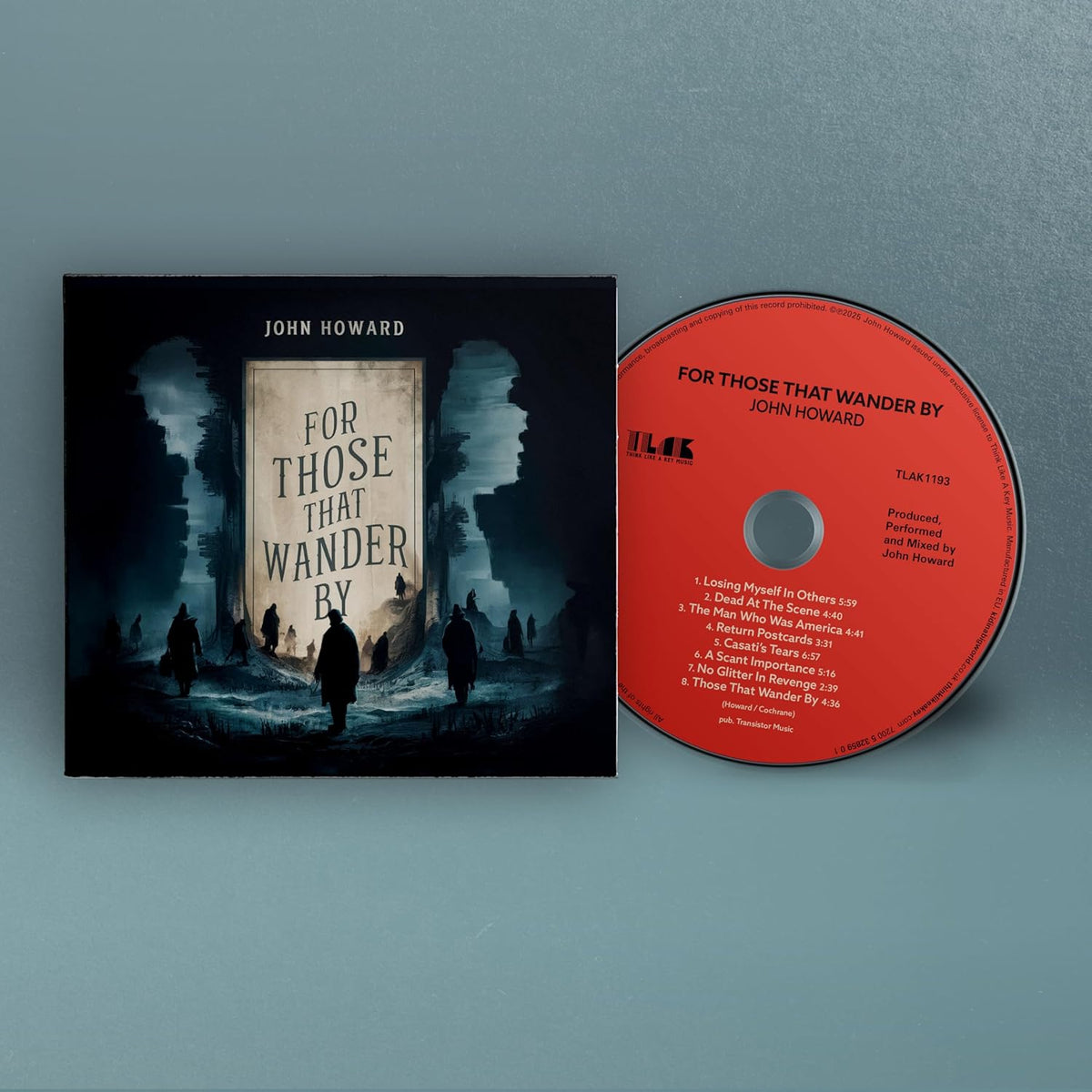 CD cover for John Howard’s “For Those That Wander By” album.