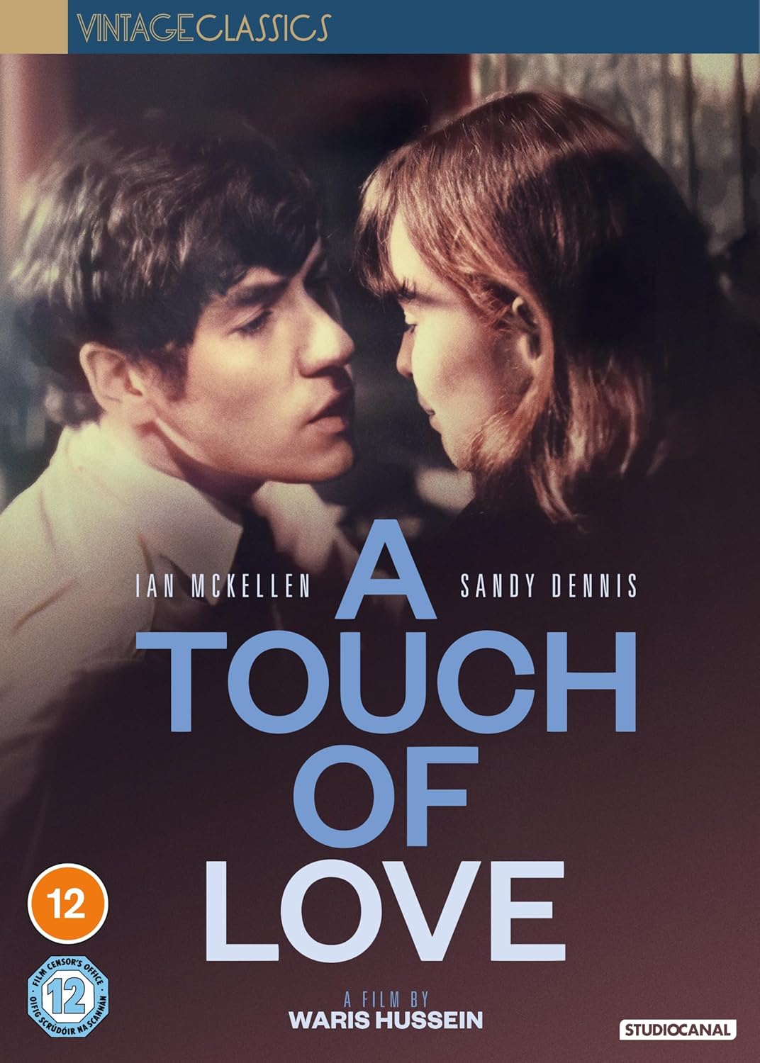 DVD cover for "A Touch of Love" featuring Ian McKellen and Sandy Dennis.