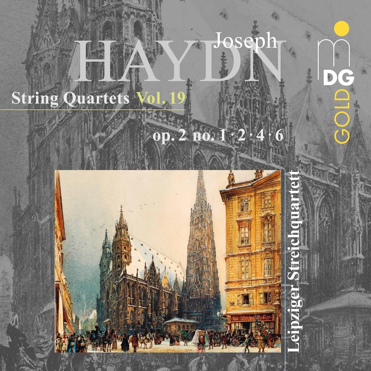 CD cover for Haydn String Quartets Vol. 19, featuring a building.