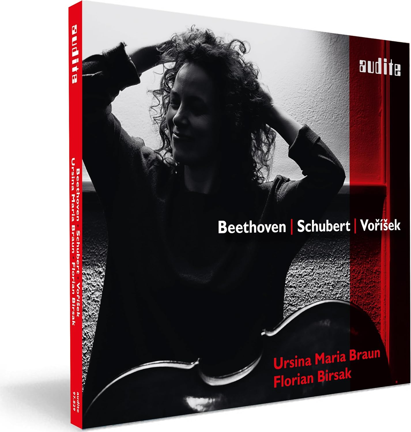 CD case featuring a black and white portrait of Ursina Maria Braun.