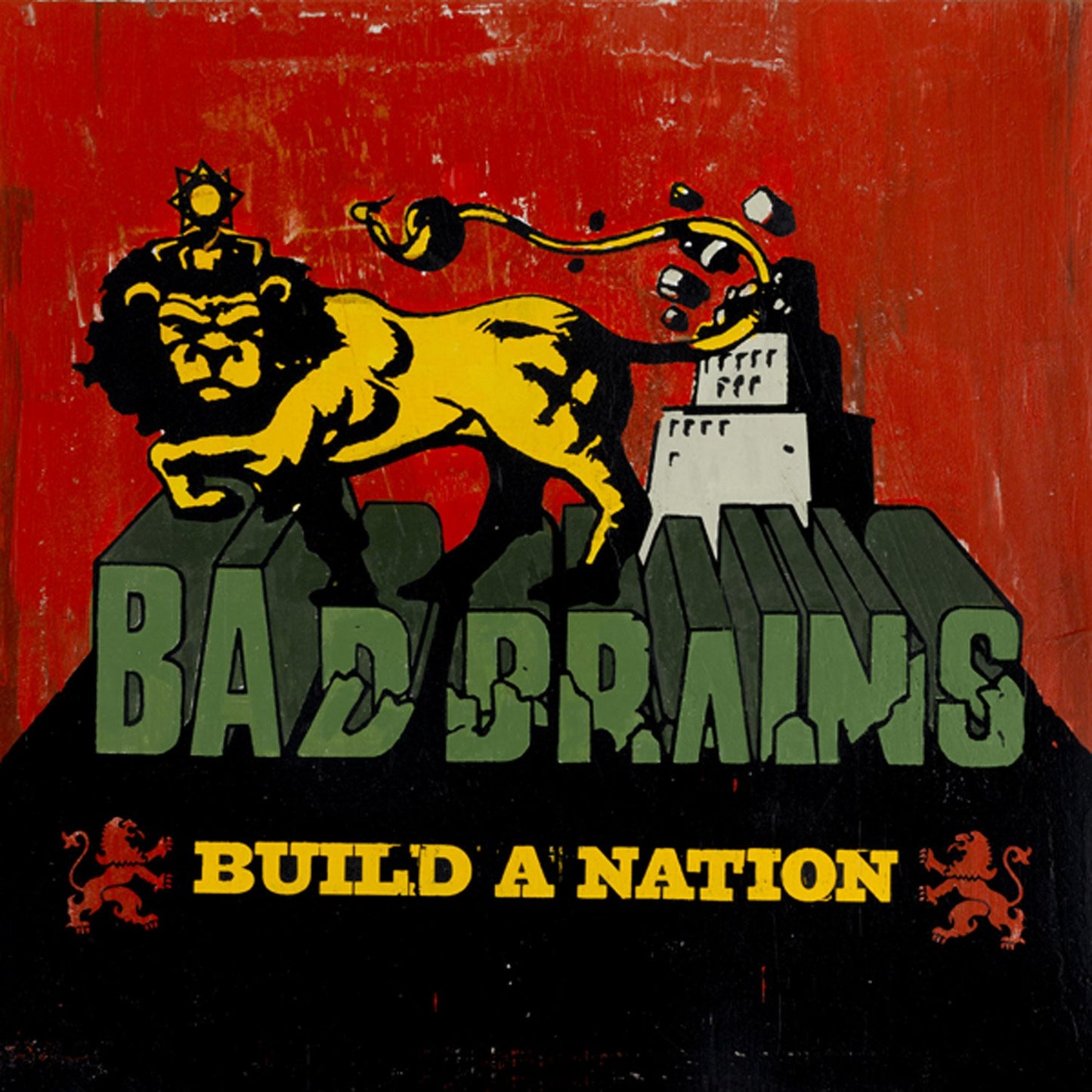 Bad Brains album cover: lion, city, and band name in bold text.
