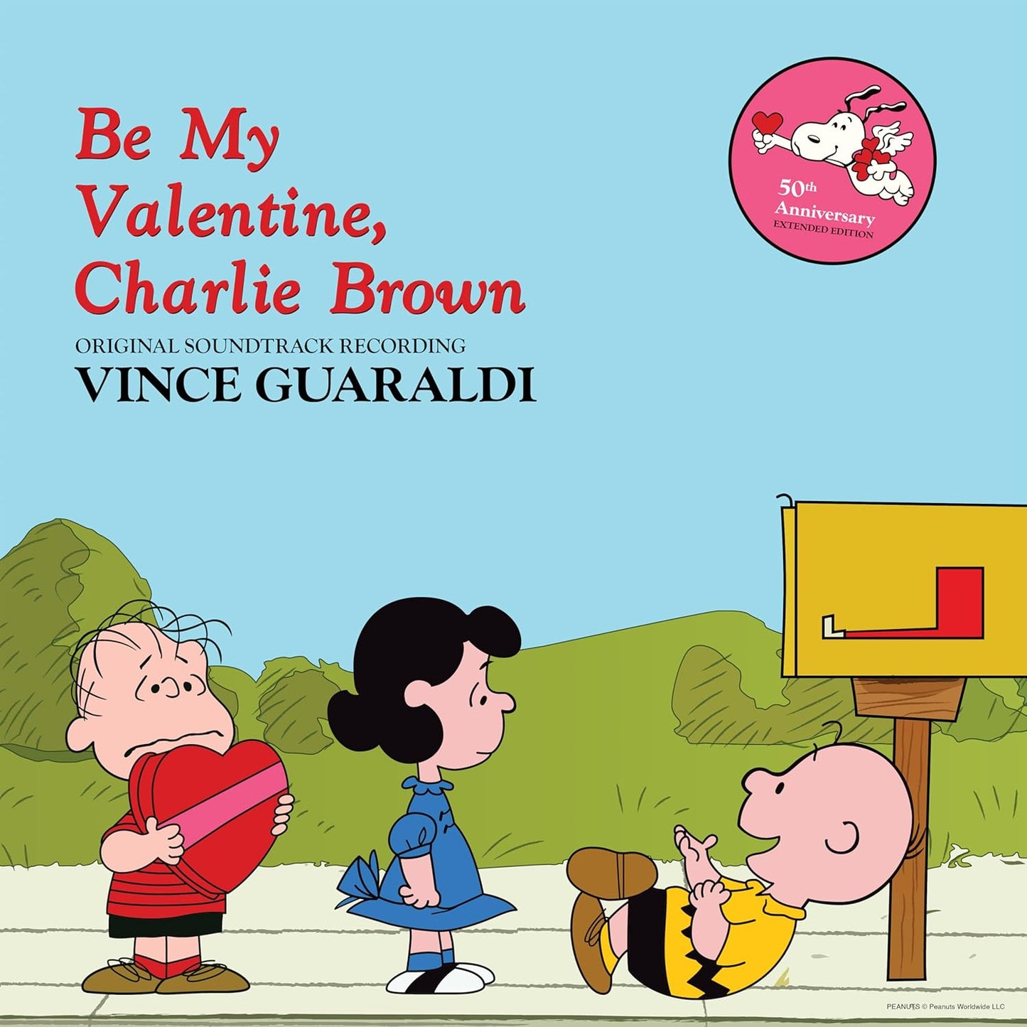 “Be My Valentine, Charlie Brown” album cover with Peanuts characters.