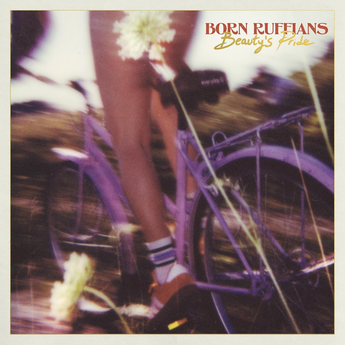 Album cover for Born Ruffians’ “Beauty’s Pride” featuring a bicycle.