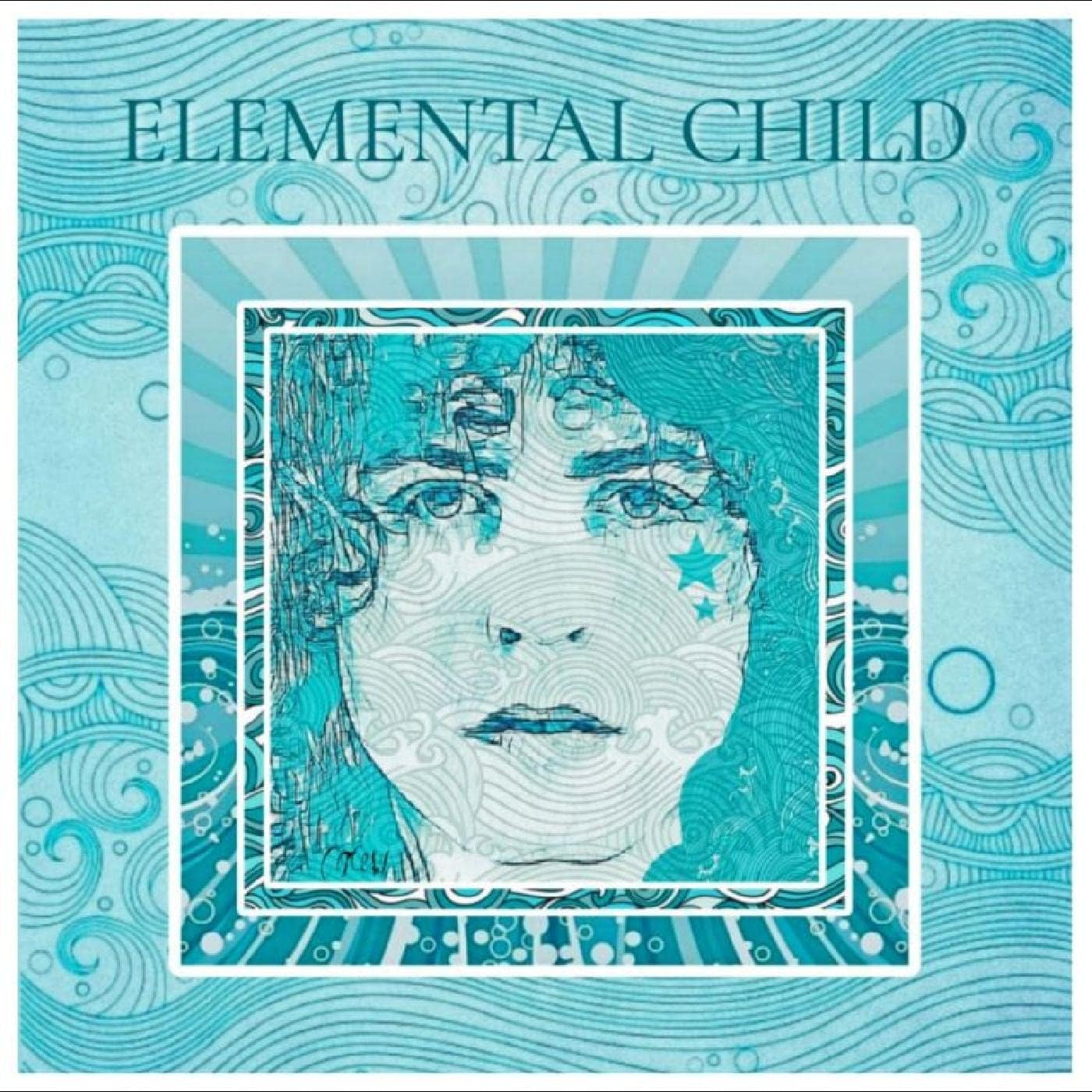 Blue-toned album cover featuring a woman’s face with a star.