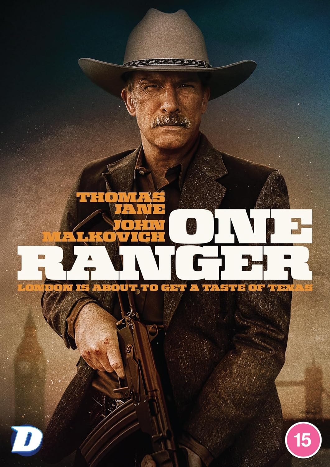 DVD cover for "One Ranger" featuring Thomas Jane as a cowboy.
