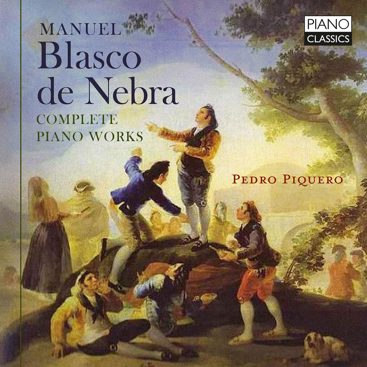 CD cover for "Blasco De Nebra Complete Piano Works" by Pedro Piquero.