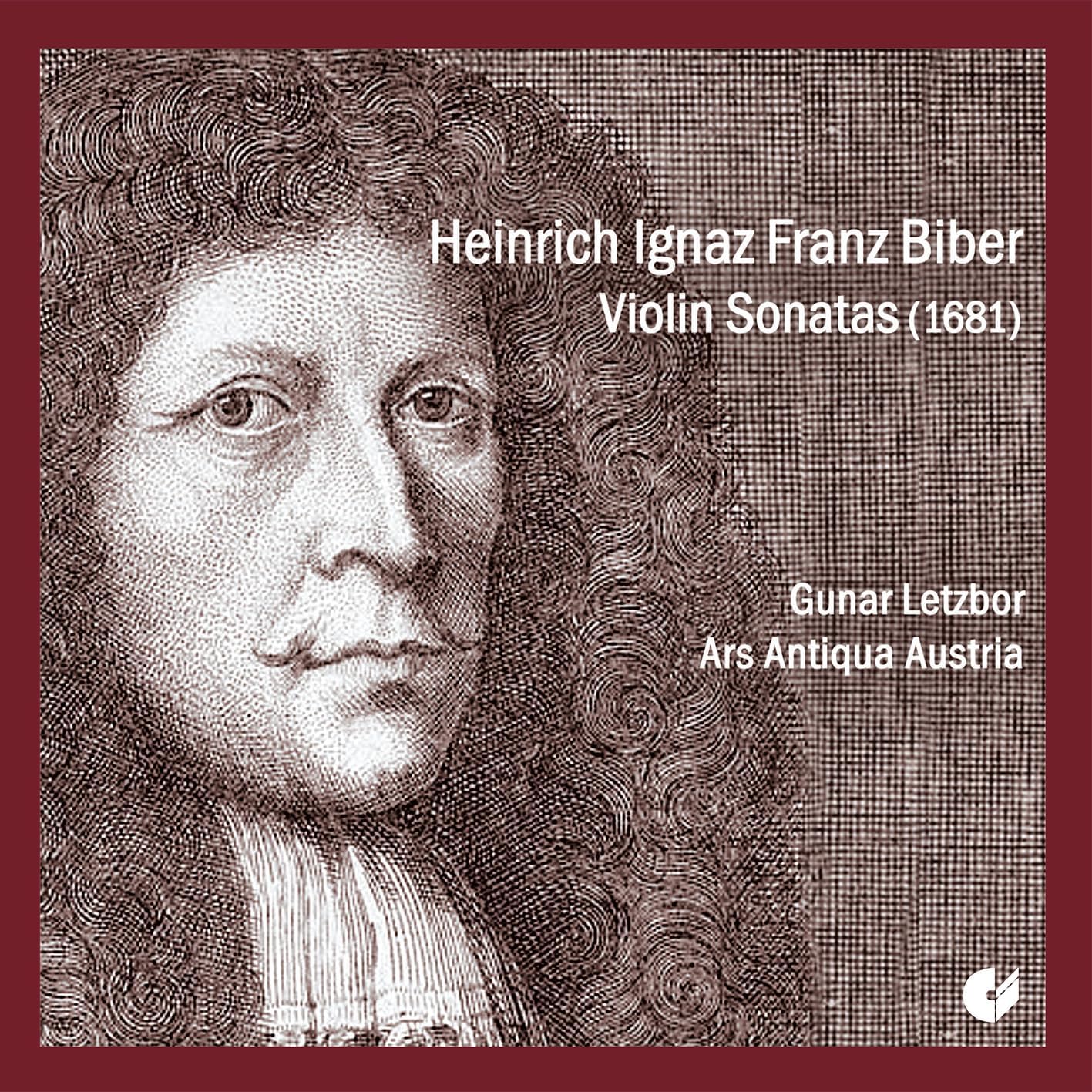 CD cover featuring a portrait of Heinrich Ignaz Franz Biber, 1681.