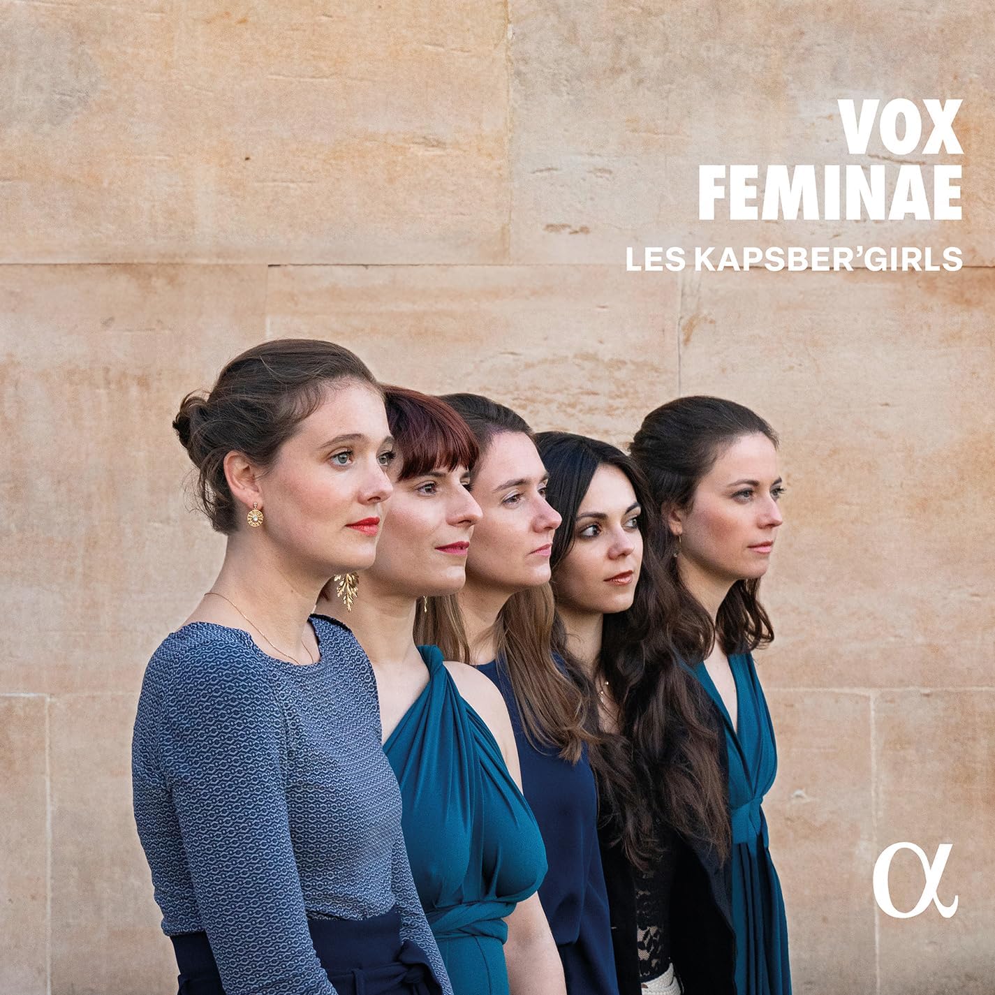 CD cover featuring five women in profile, dressed in blue tones.