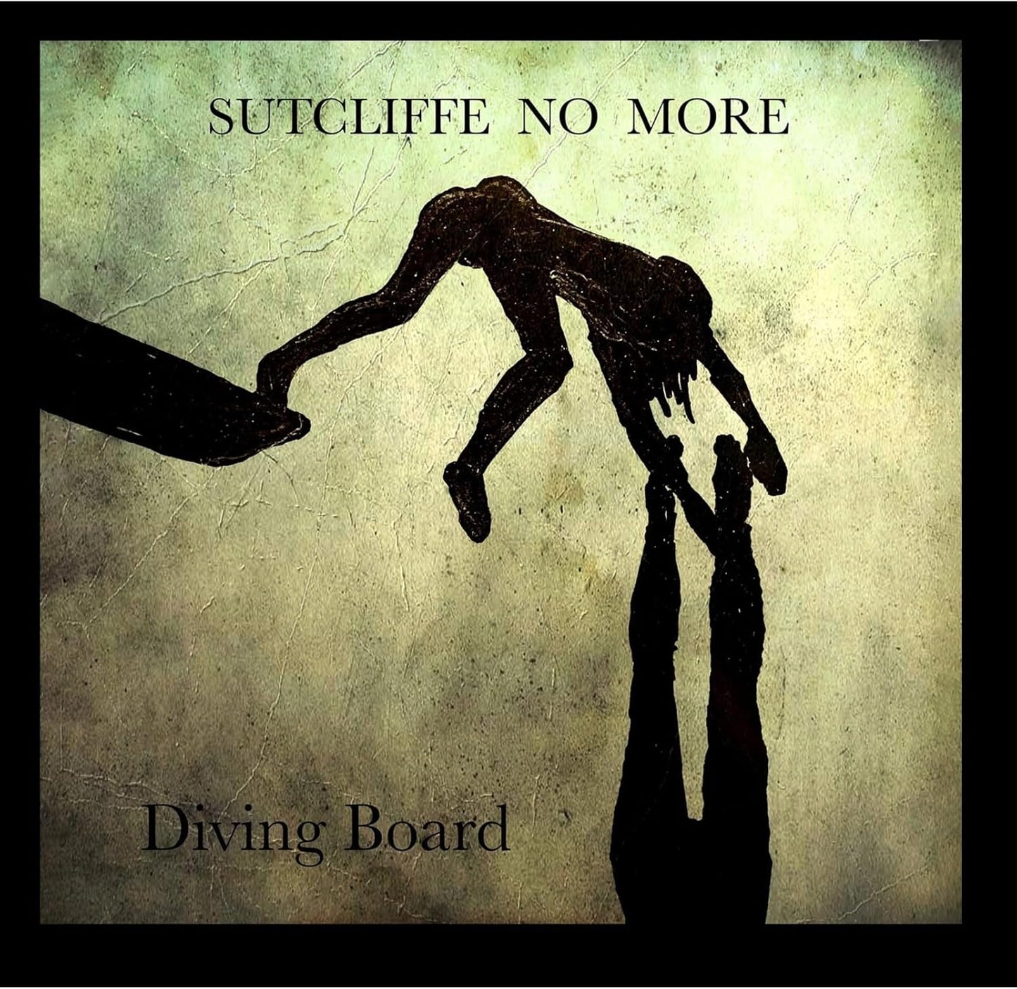 CD cover: Silhouette of a figure diving from a board.