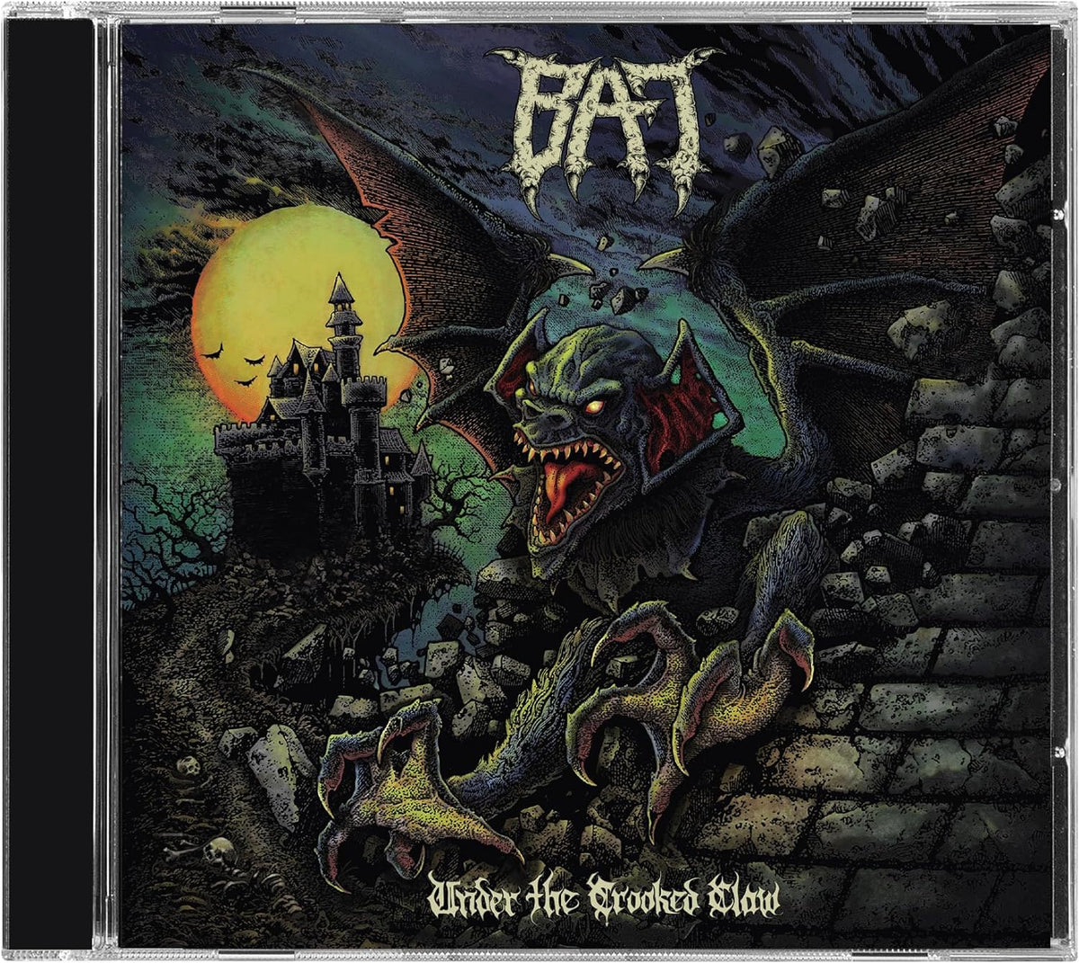 CD cover: a bat-like monster before a castle under a full moon.