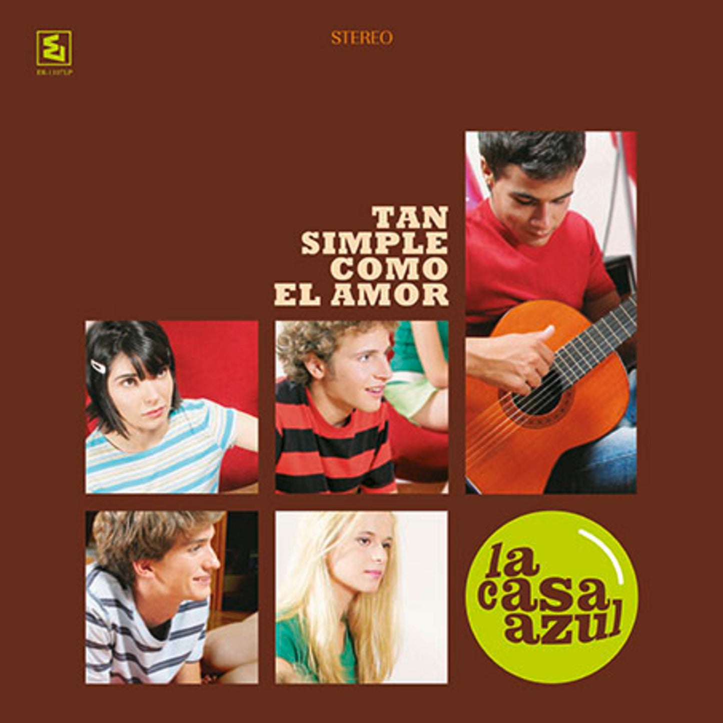 Vinyl record cover featuring a collage of young people’s portraits.