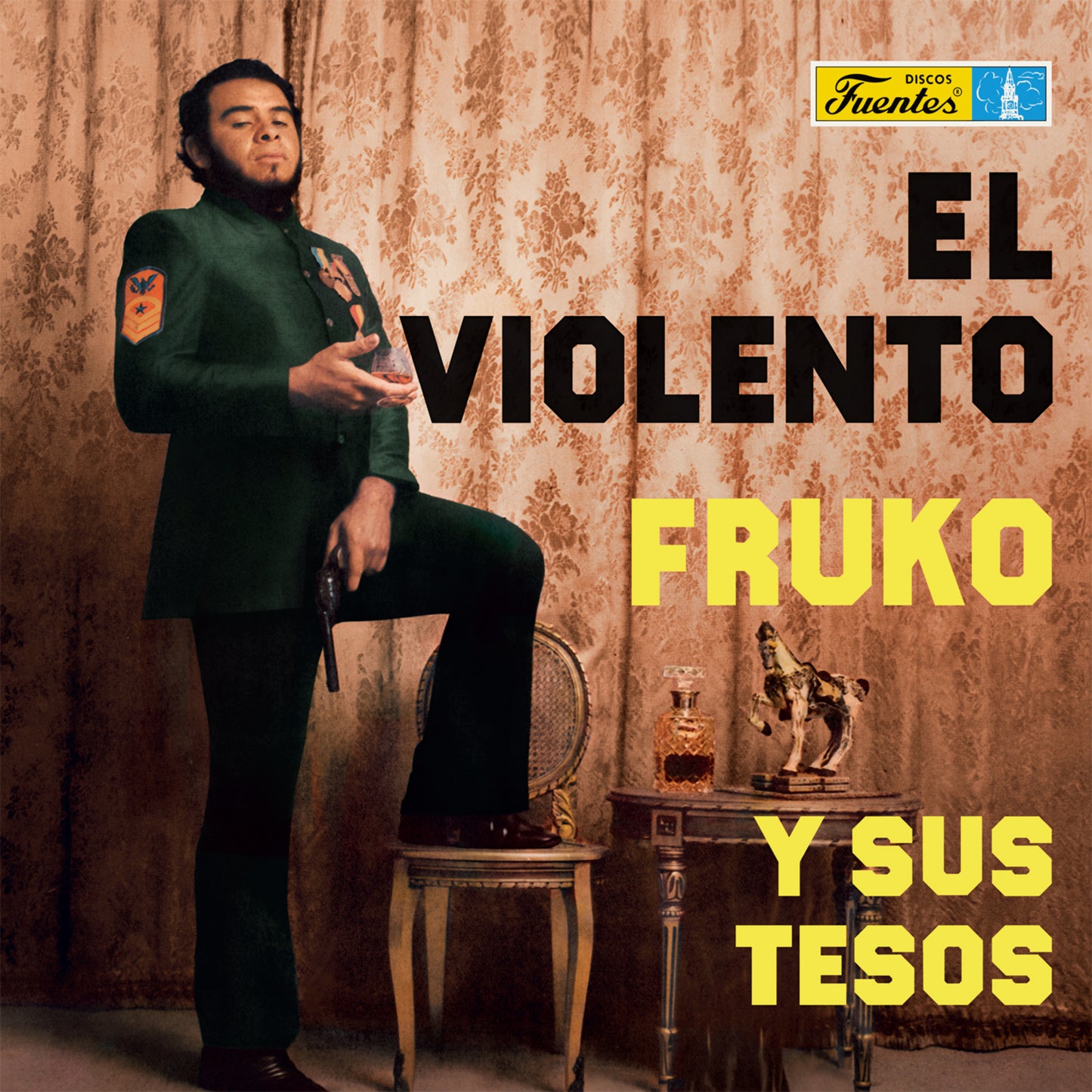 Album cover for Fruko Y Sus Tesos’ “El Violento” featuring a man in green.