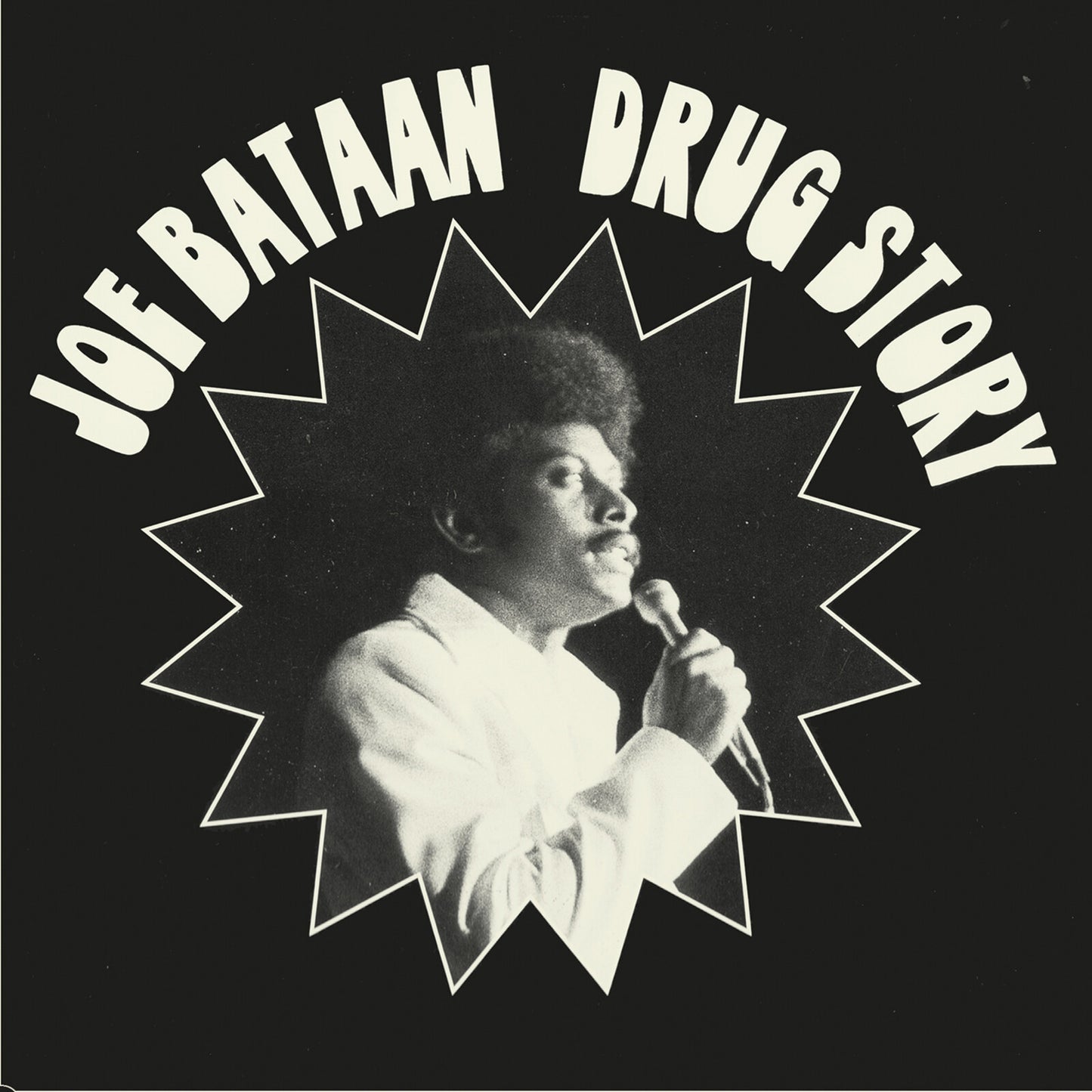 Black and white album cover featuring Joe Bataan in profile with a microphone.