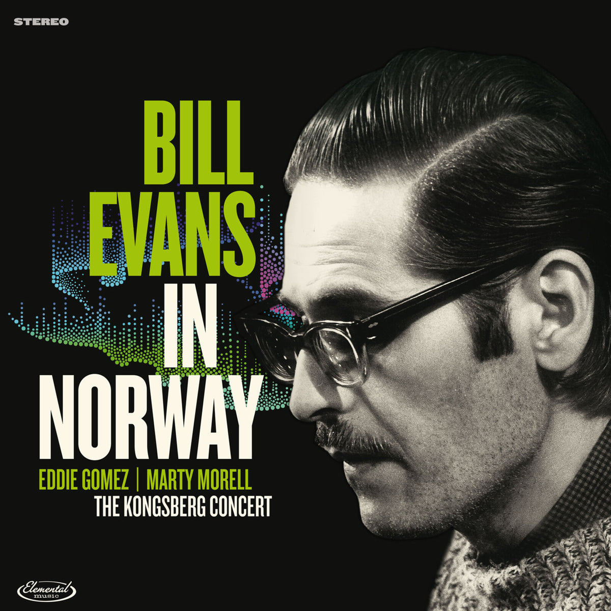 CD cover for Bill Evans’ “In Norway” featuring a portrait of Evans.