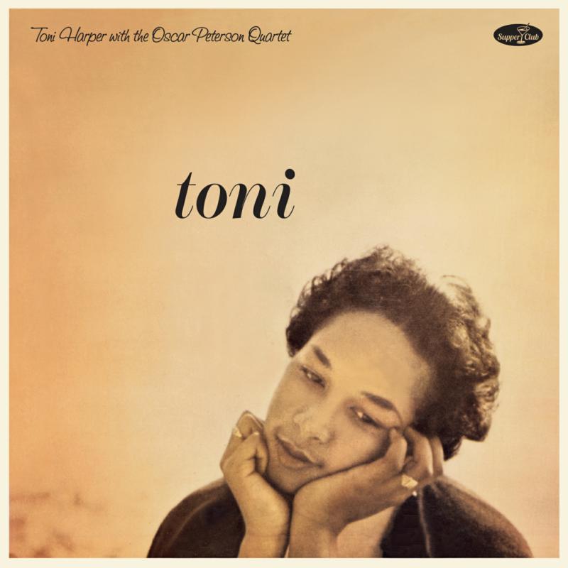 Album cover featuring Toni Harper’s portrait in sepia tones.