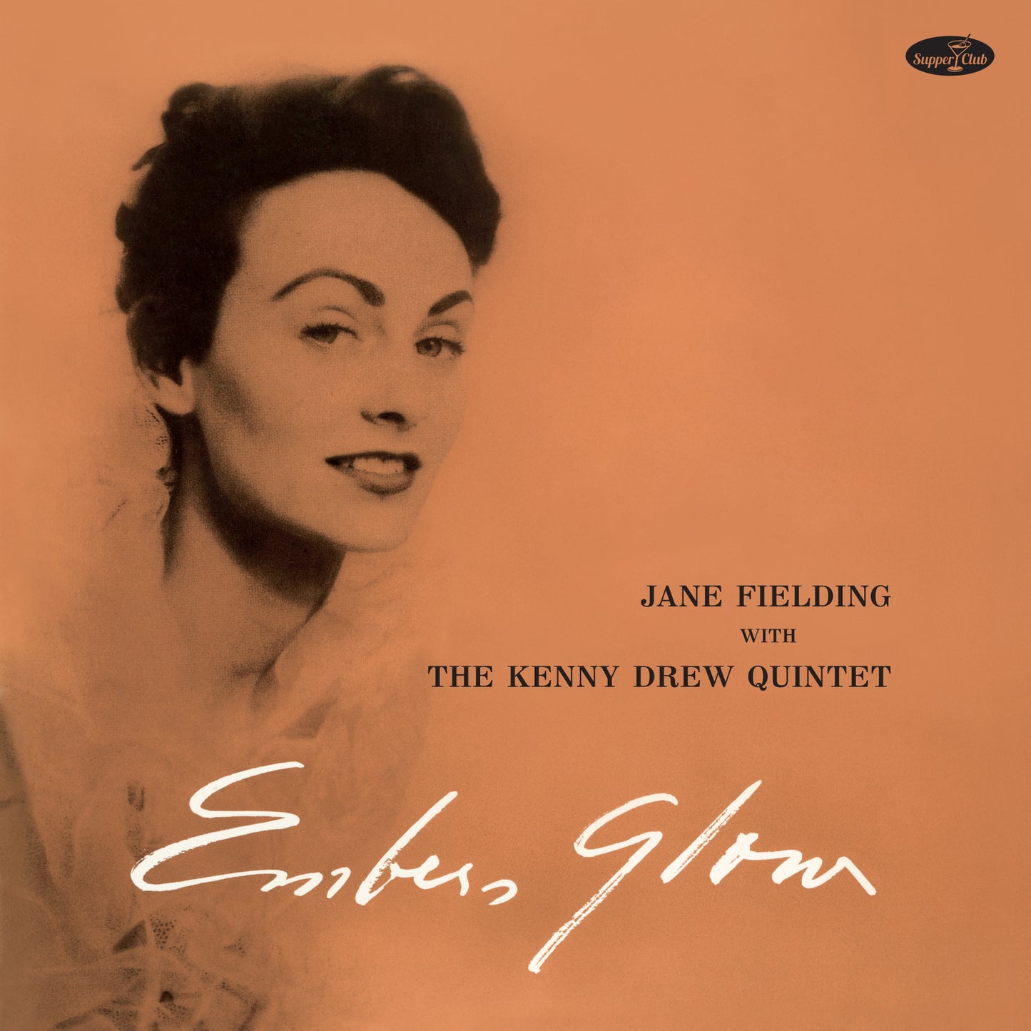 Vintage album cover featuring Jane Fielding and “Embers Glow” title.
