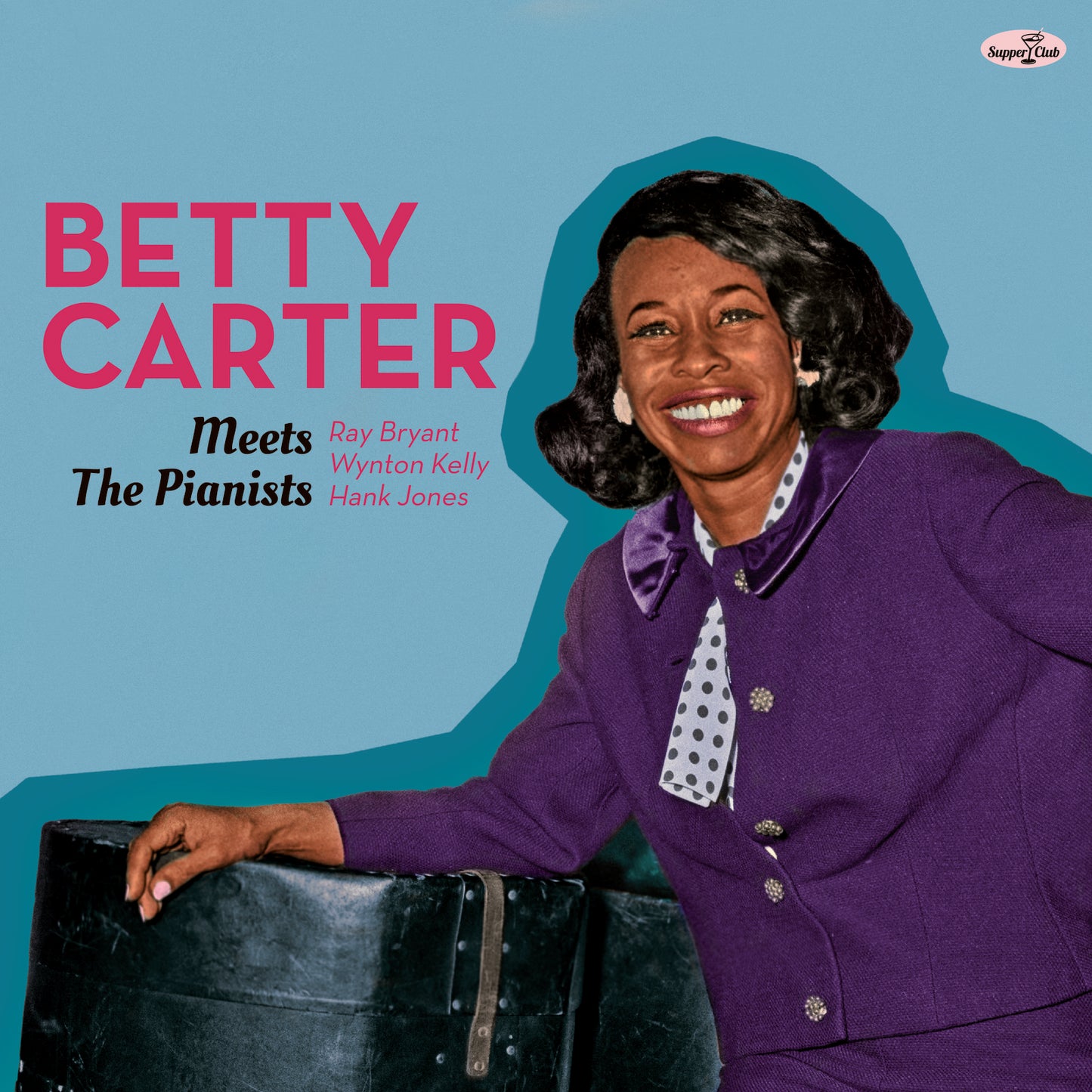 Betty Carter album cover featuring a smiling portrait and piano case.
