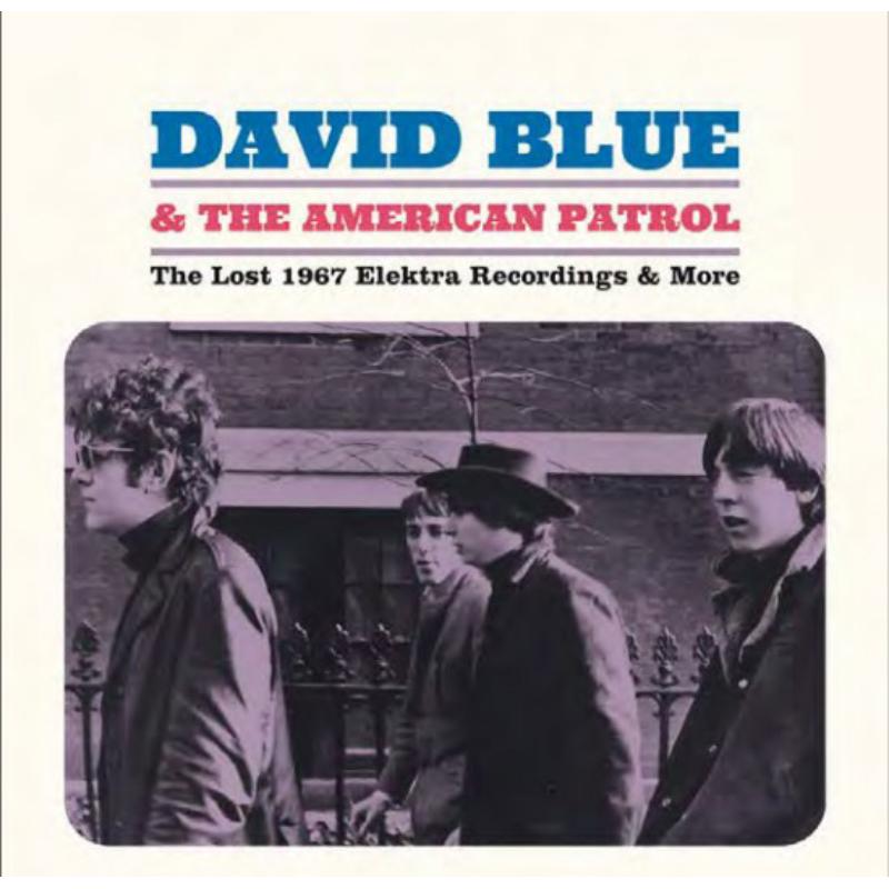 Album cover for David Blue & The American Patrol, featuring four men.