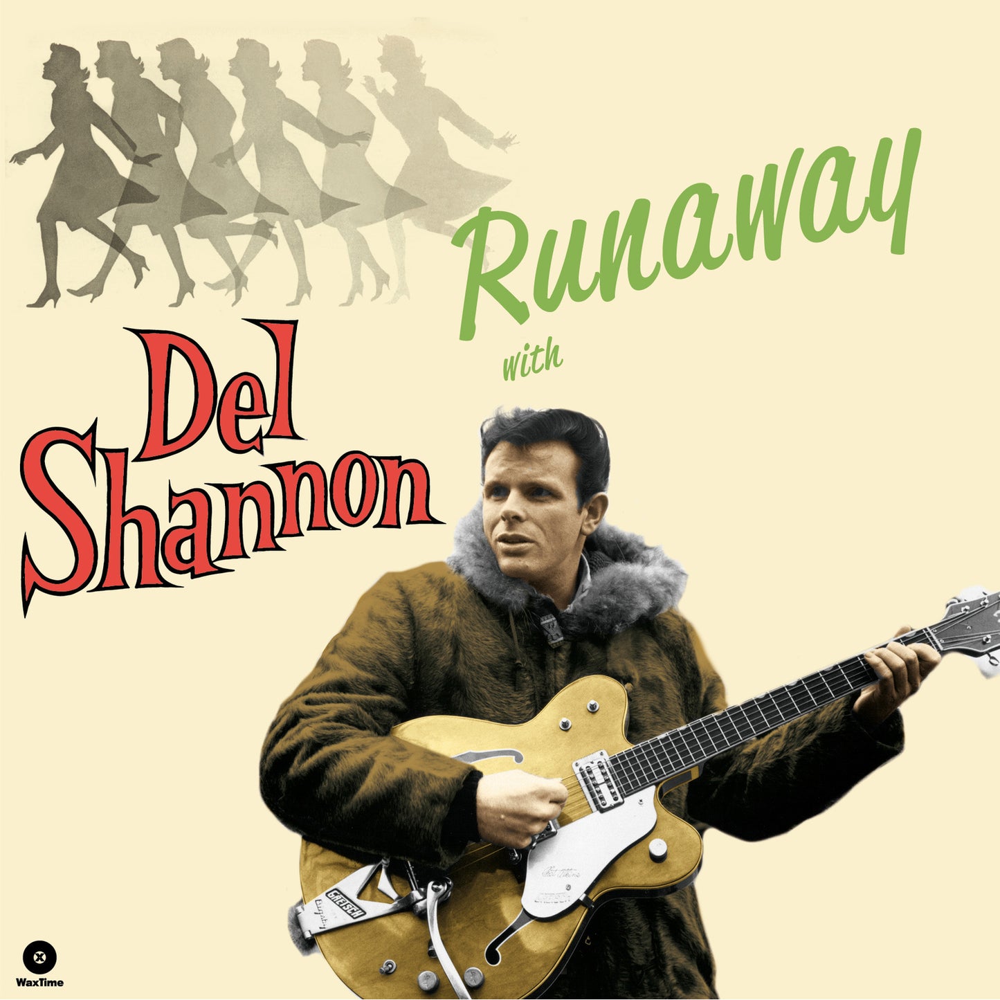 Del Shannon album cover featuring a portrait of the singer with a guitar.