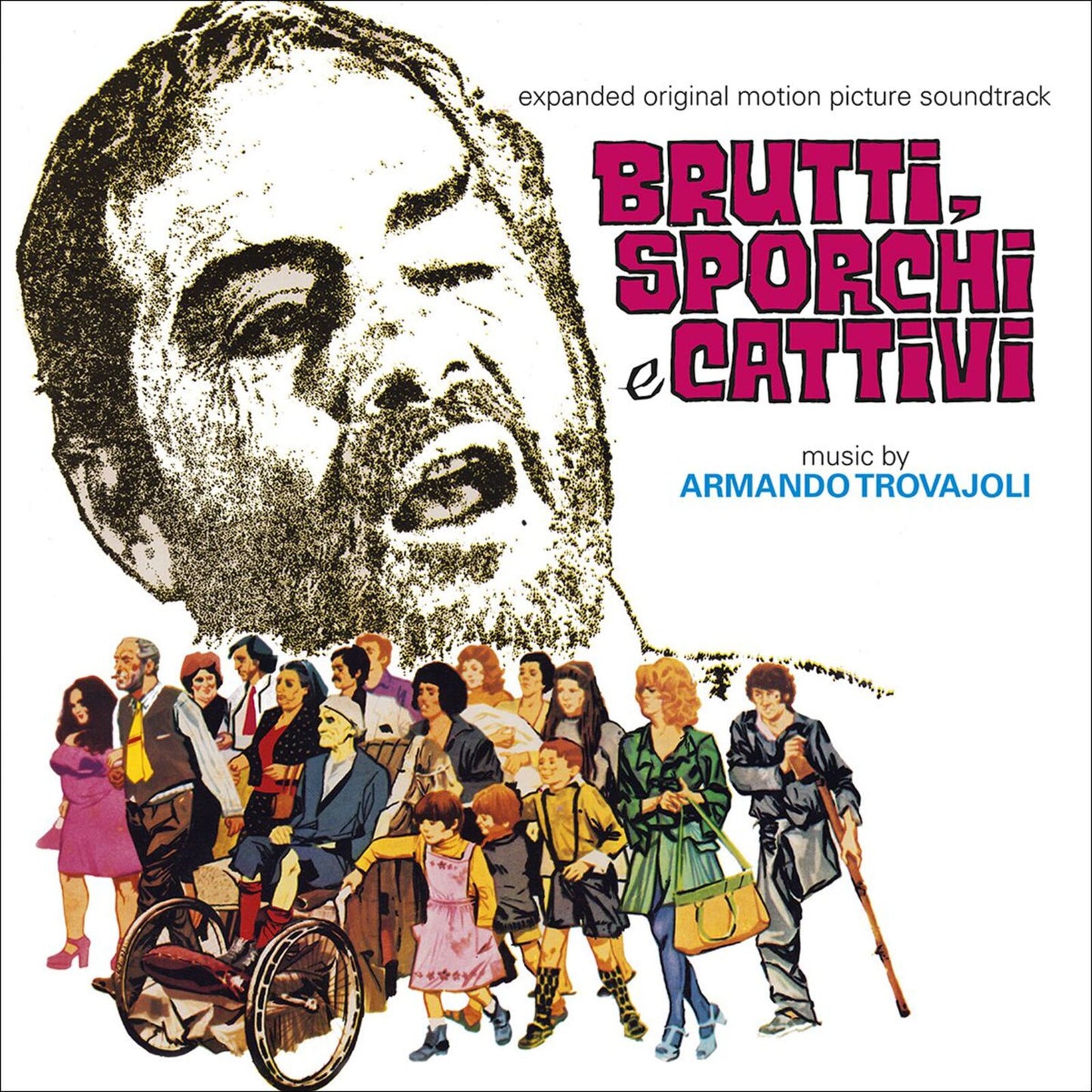 CD cover for “Brutti, Sporchi E Cattivi” soundtrack with illustrated figures.