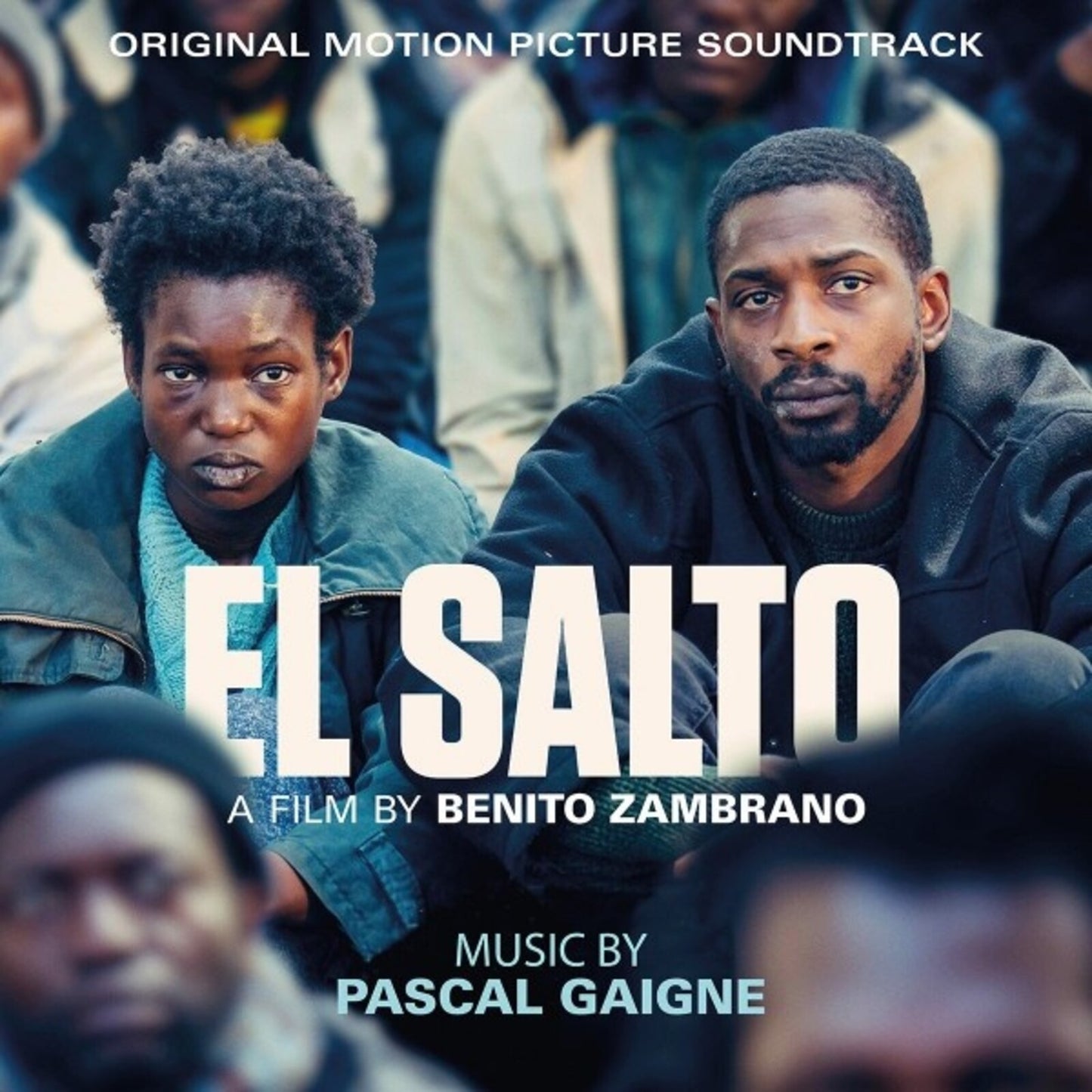 CD cover for "El Salto" soundtrack featuring two people in a crowd.