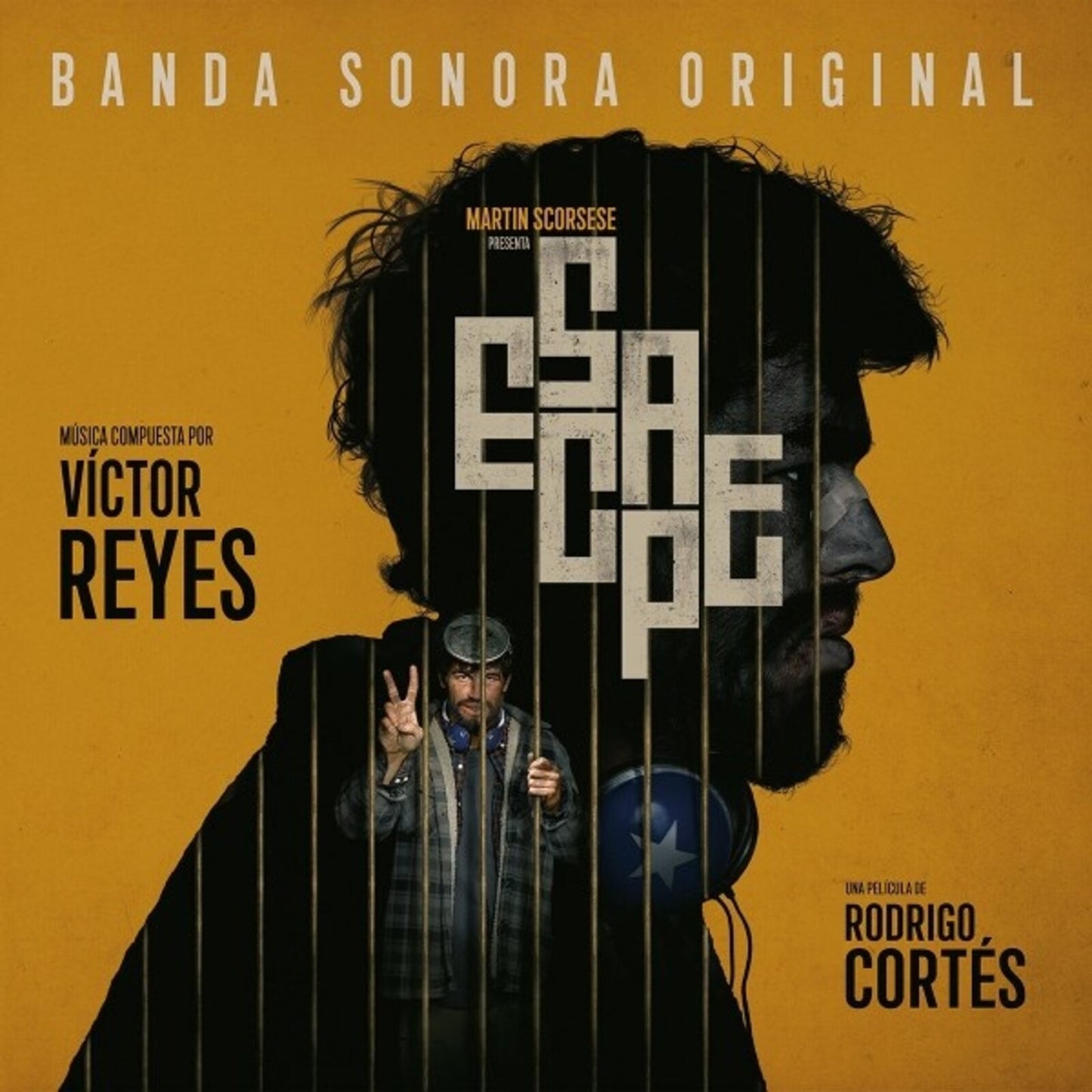 CD cover for “Escape” by Victor Reyes, featuring a silhouetted face.