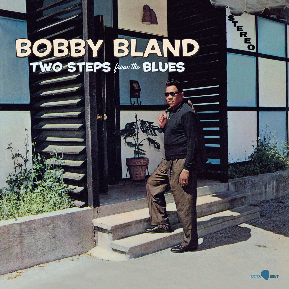 Bobby Bland album cover: man in suit standing by doorway.