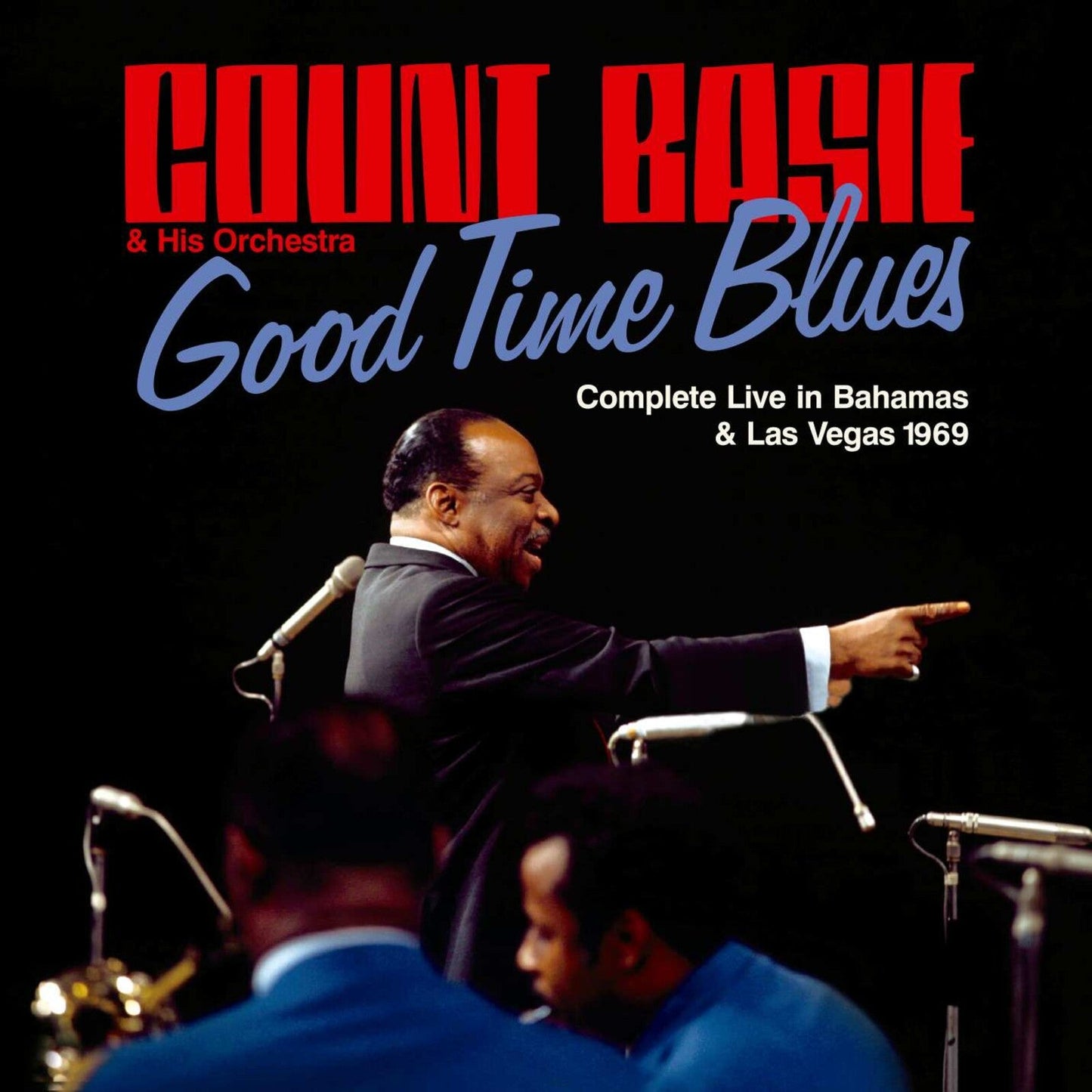 Count Basie album cover featuring a portrait of the musician.